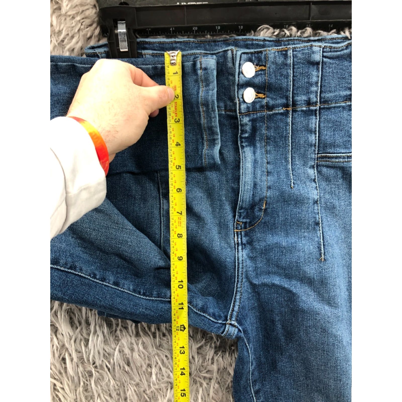 Vintage We The Free High Rise Skinny Jeans Womens Medium Blue Size 29 Size 29" - 4 Thumbnail
