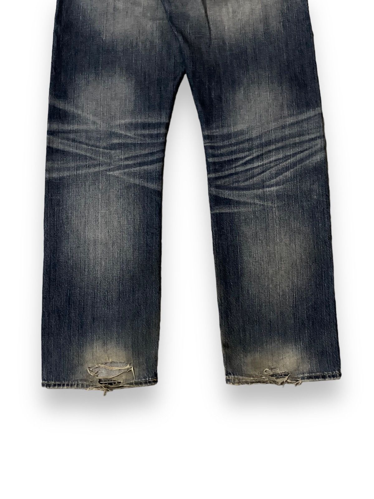 20471120 × JNCO Men Gap 1969 Jean Sandblast Distressed Art Honeycomb Knee Size US 32 / EU 48 - 9 Thumbnail