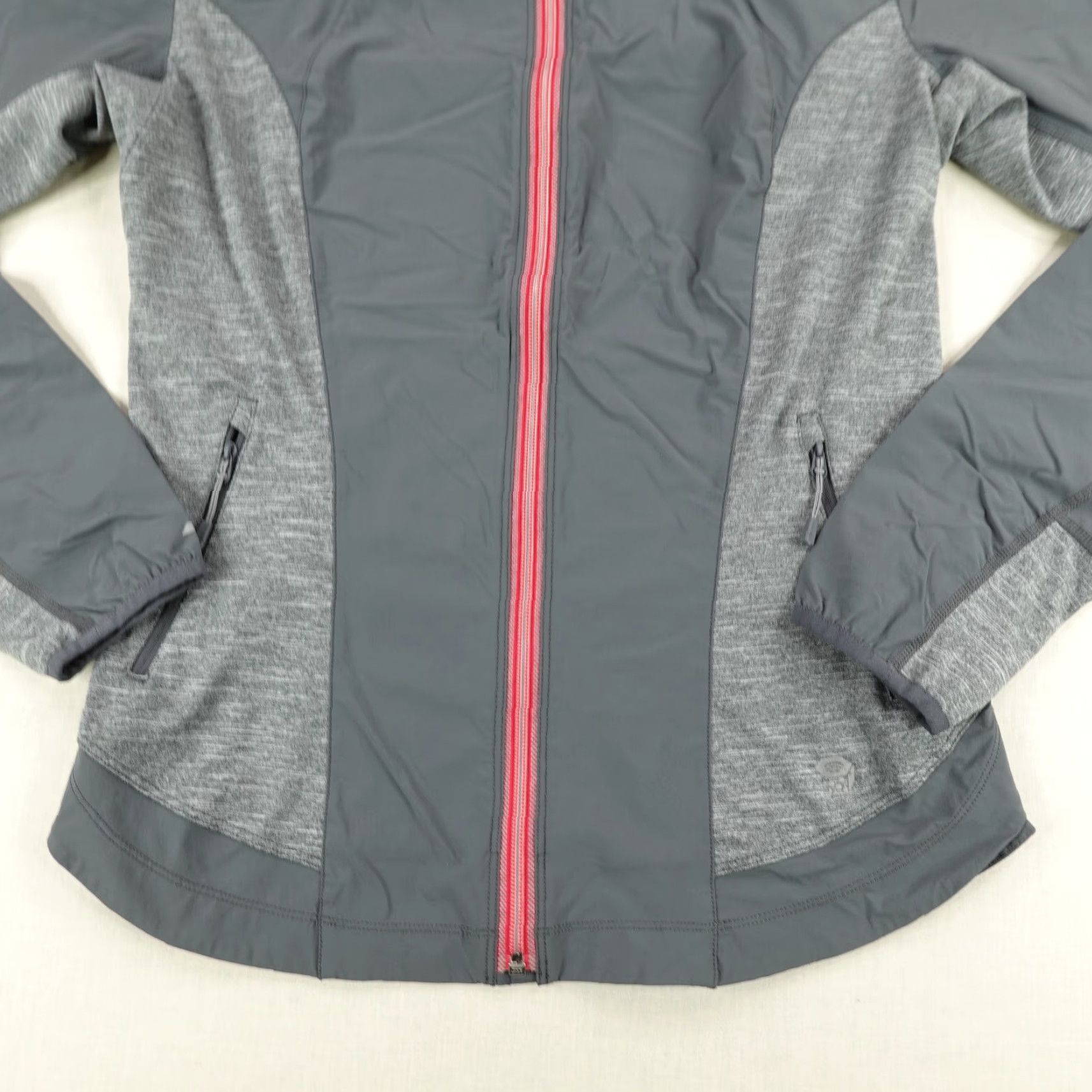 Mountain Hardwear Mountain Hardwear Jacket Womens Large Gray Mighty Power Hybrid Windbreaker Coat Size L / US 10 / IT 46 - 3 Thumbnail