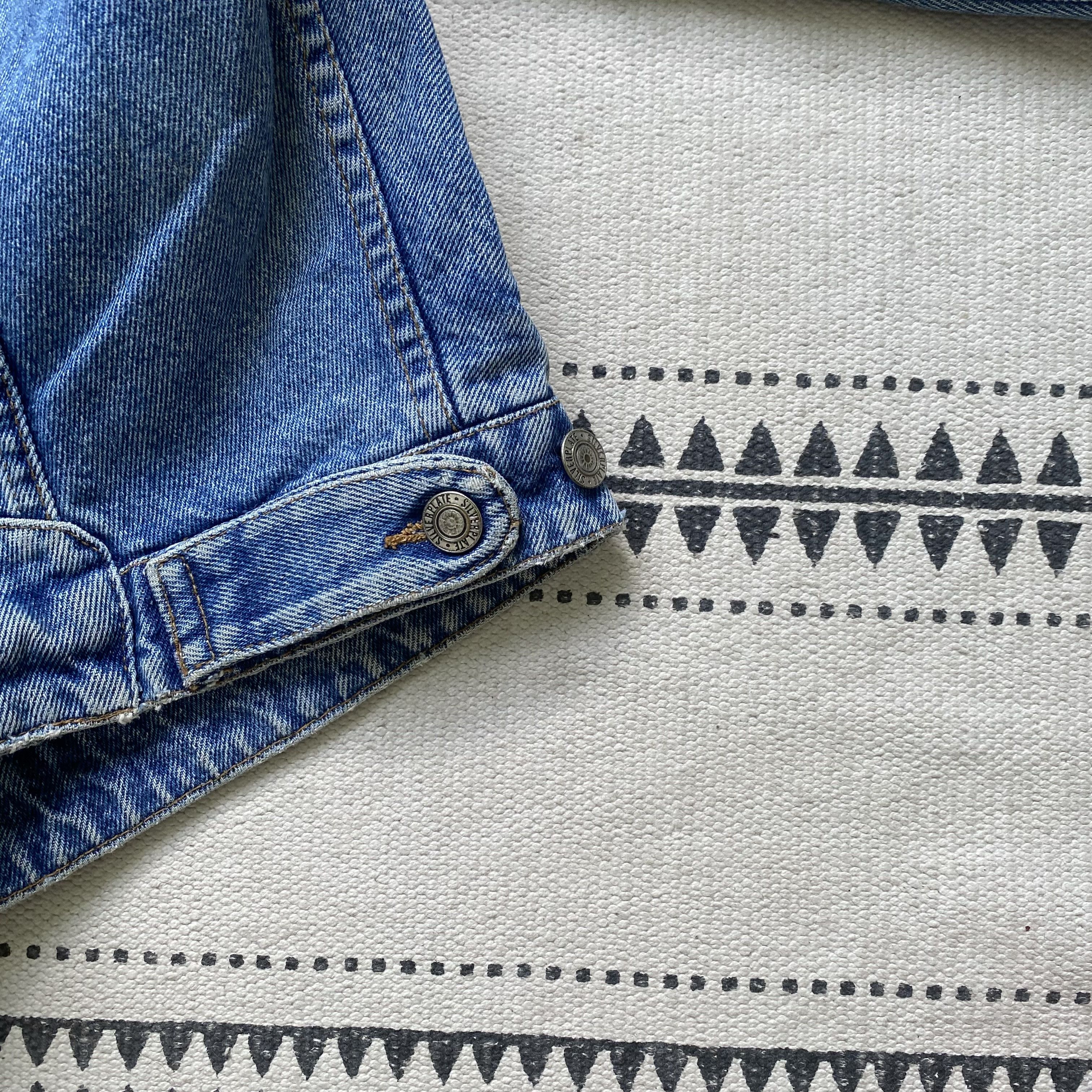 Wrangler Vintage 80s Racing Denim jacket Faded Distressed Wrangler Size US XL / EU 56 / 4 - 12 Thumbnail