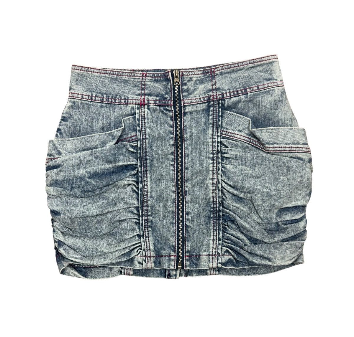 Other Ungaro Fever Denim Mini Skirt FullZip Garment Dyed size 40 Size 27" / US 4 / IT 40 - 9 Thumbnail