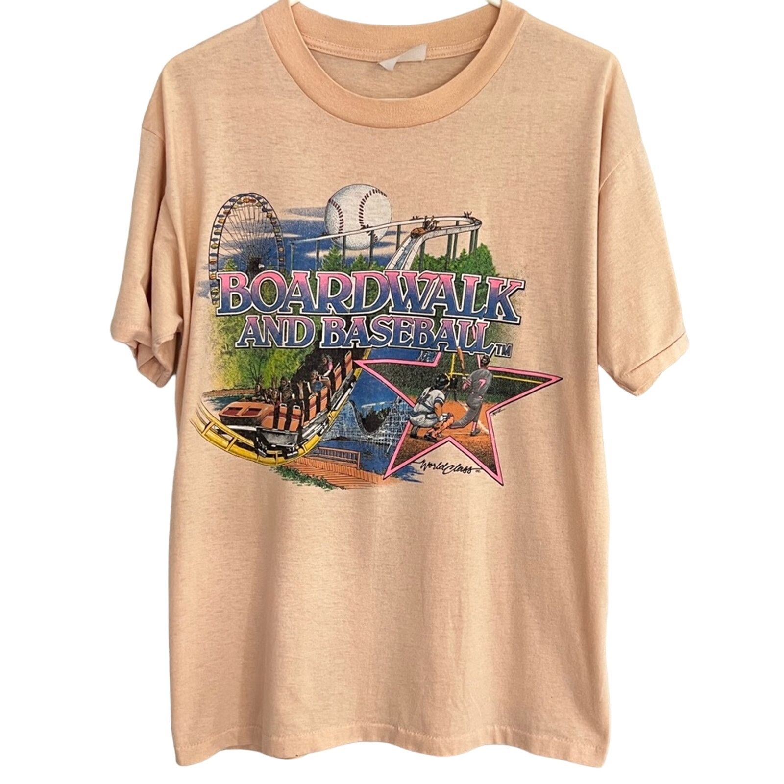 Vintage RARE VINTAGE SINGLE STITCH BOARDWALK & BASEBALL SHIRT CLEAN Size US L / EU 52-54 / 3 - 1 Thumbnail
