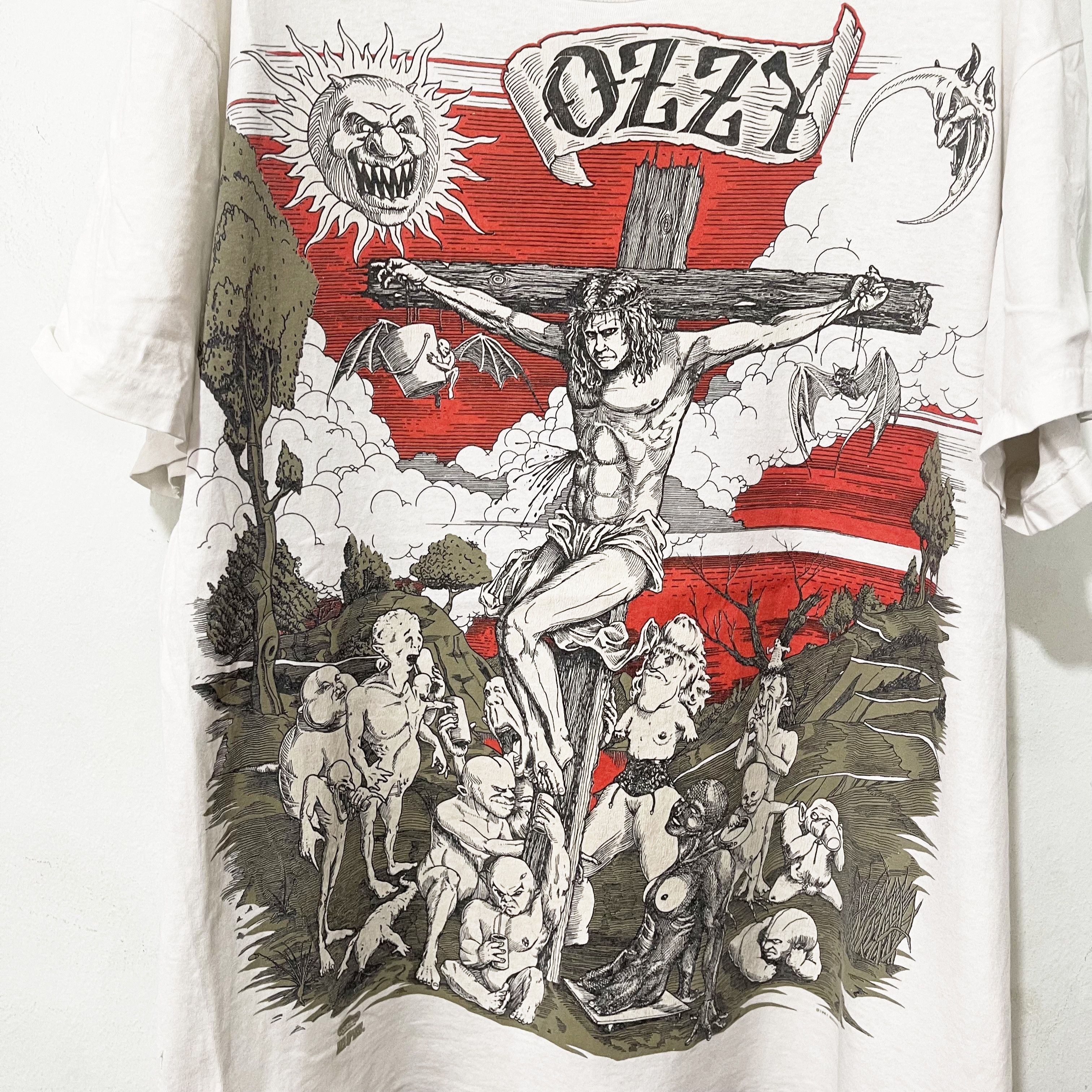 Ozzy Osbourne Vintage 90s Ozzy Osbourne Crucifixion Graphic T-Shirt Size US L / EU 52-54 / 3 - 2 Thumbnail