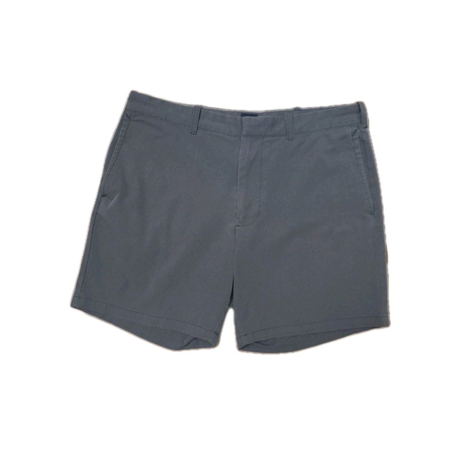 J.Crew J.Crew Mens 7" Inseam Shorts Casual Flat Front Gray Chino 35 Size US 35 - 1 Thumbnail
