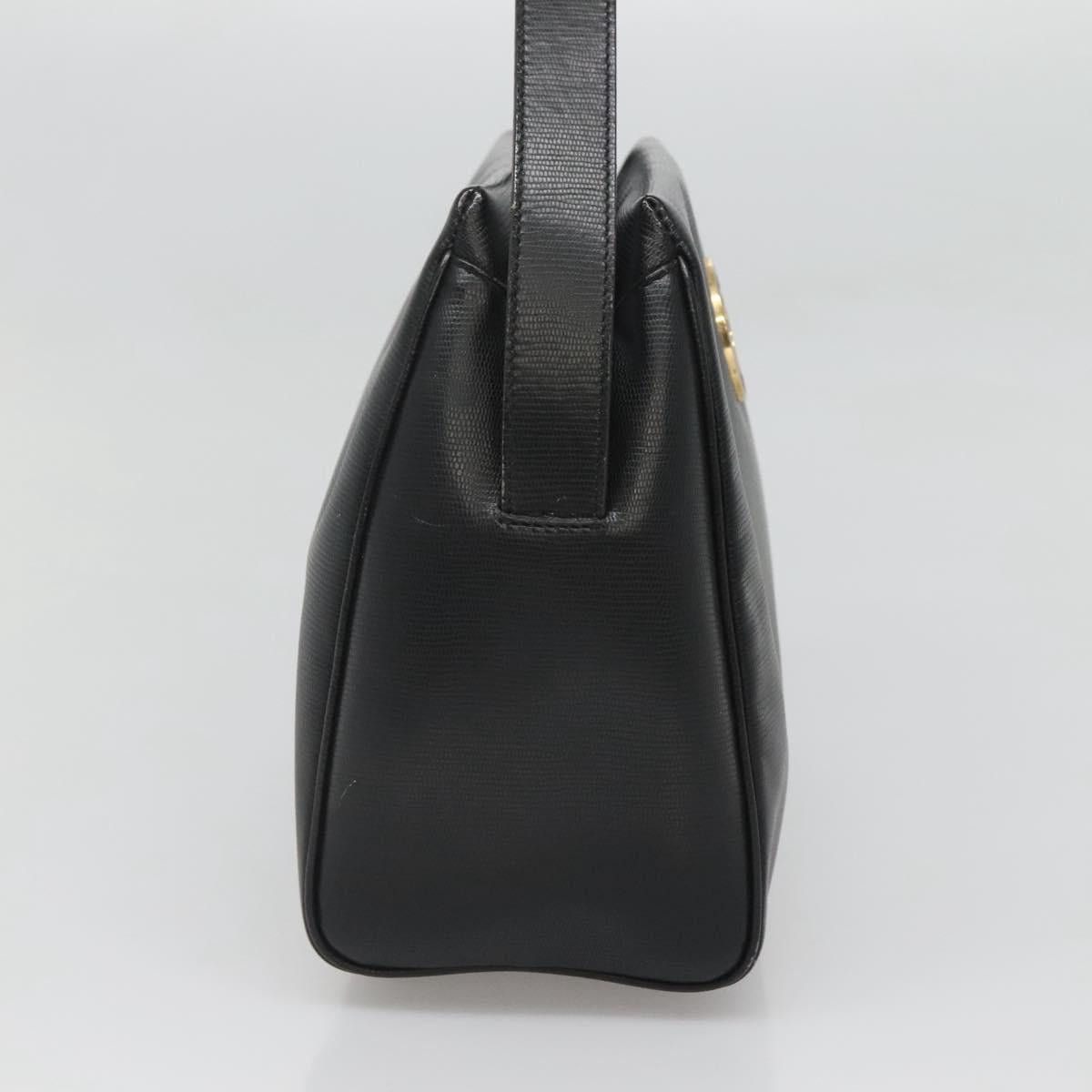 Celine CELINE Hand Bag Leather Black Gold Size ONE SIZE - 4 Thumbnail