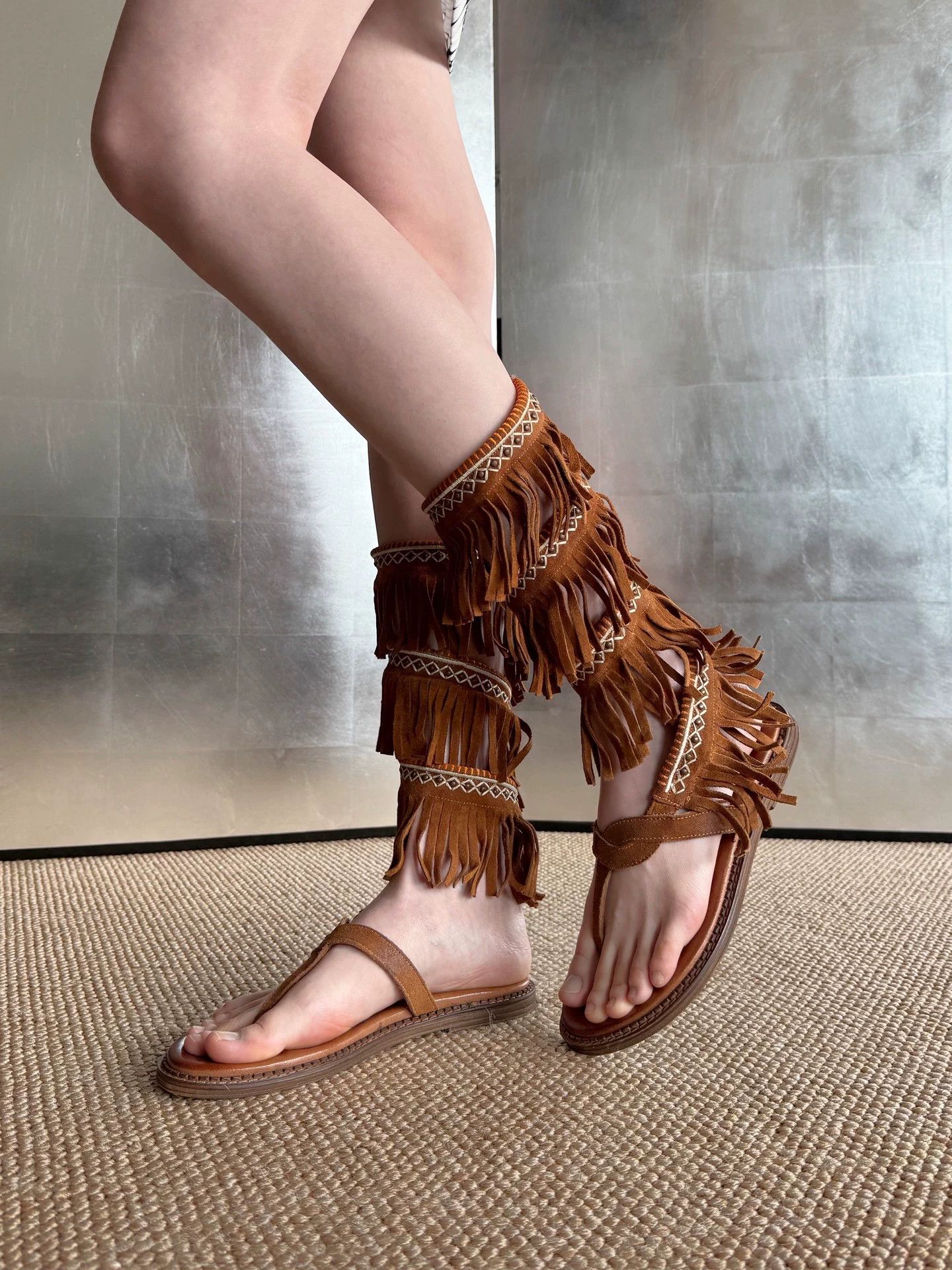 Other Vintage Italian suede tassel sandals Size 38 Size US 7.5 / IT 37.5 - 5 Thumbnail