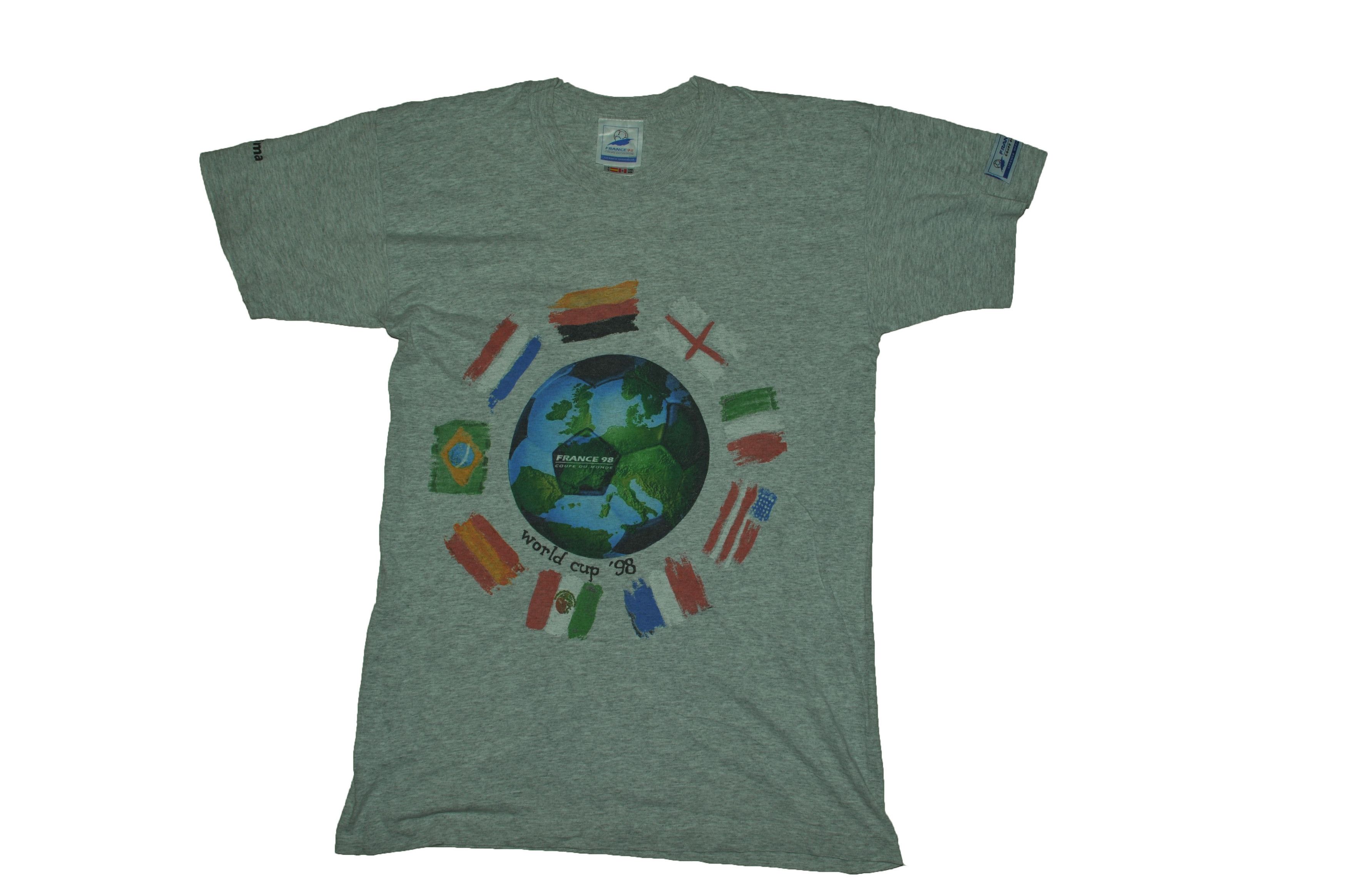 Vintage Vintage 90s 1998 France WC T-shirt Size US M / EU 48-50 / 2 - 1 Thumbnail