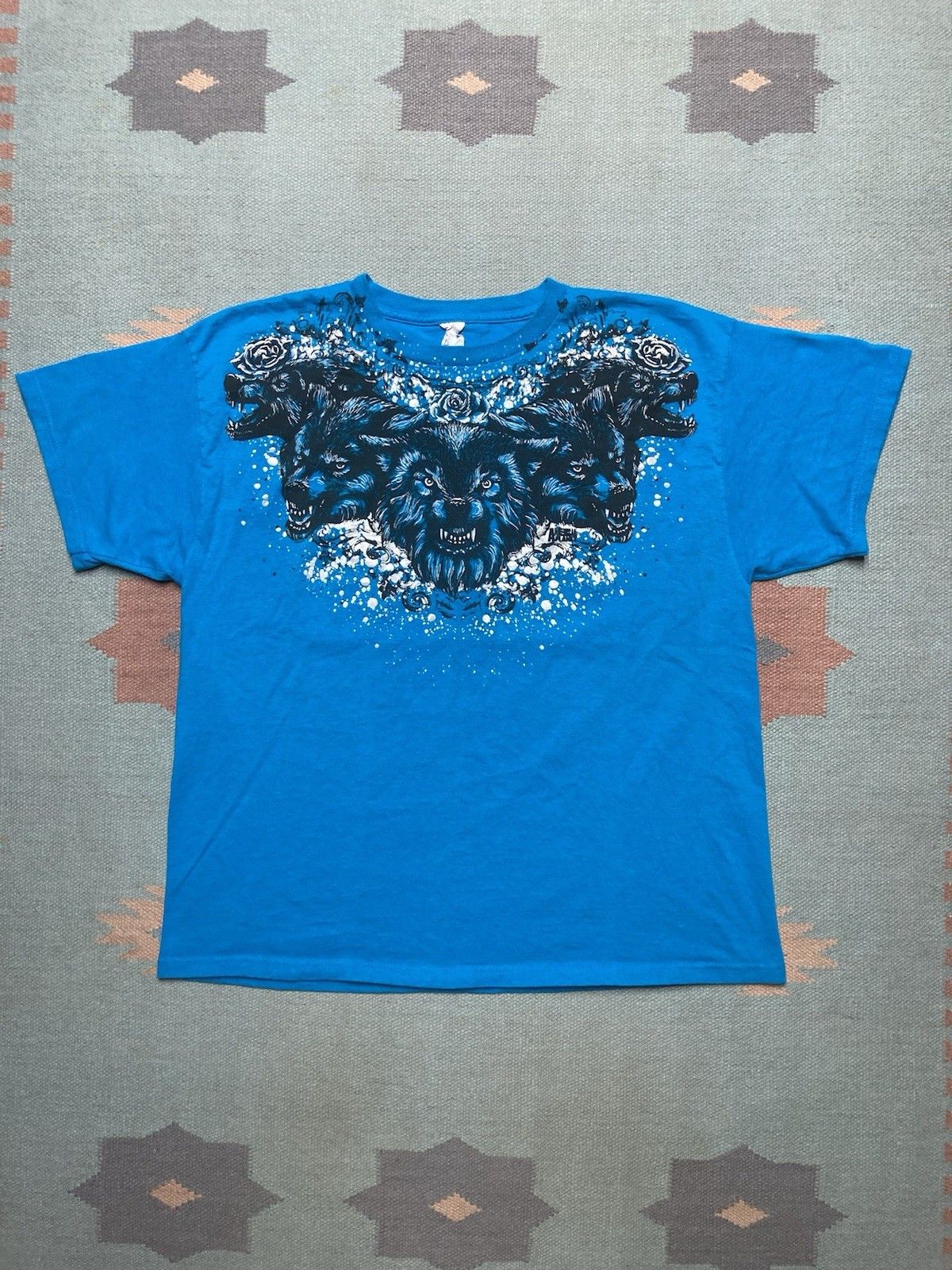 Vintage vtg y2k t shirt animal planet wolf affliction Tapout JNCO XL Size US XL / EU 56 / 4 - 1 Thumbnail