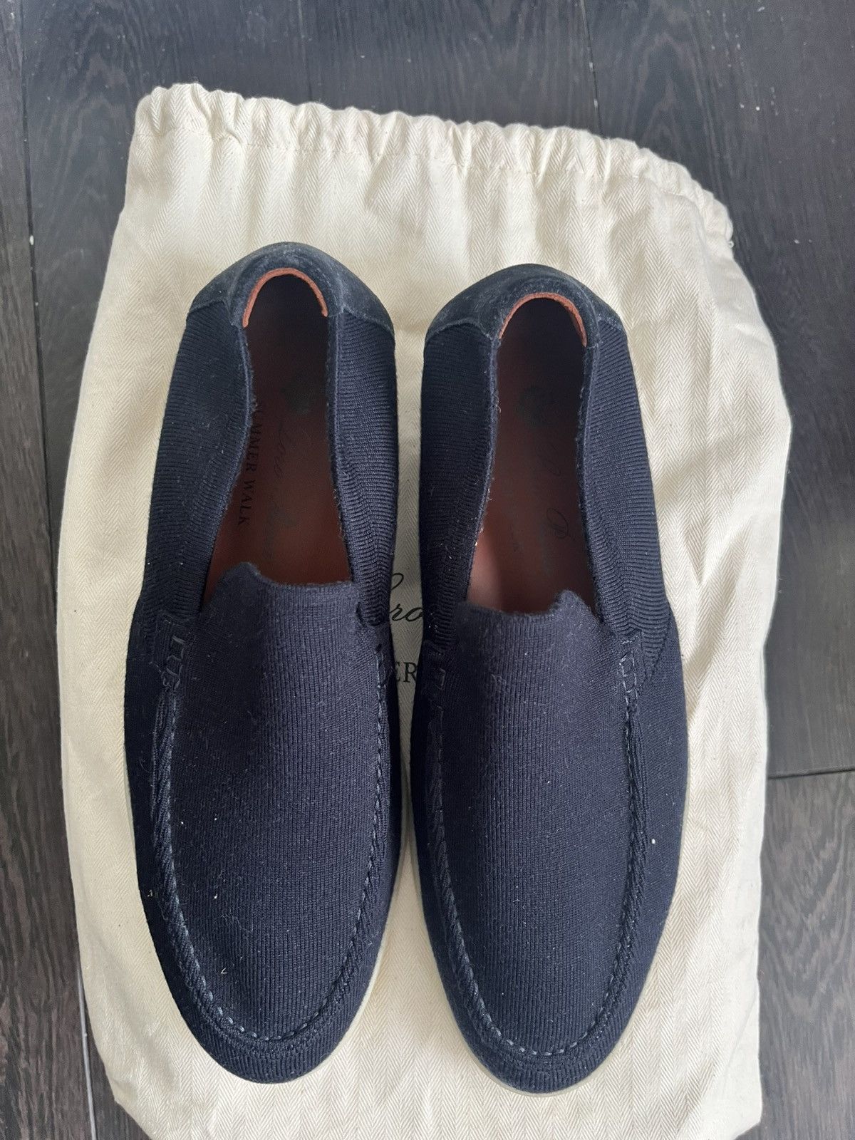Loro Piana Loro Piana navy knit summer walk uk 6 eu 40 Size US 7 / EU 40 - 2 Thumbnail