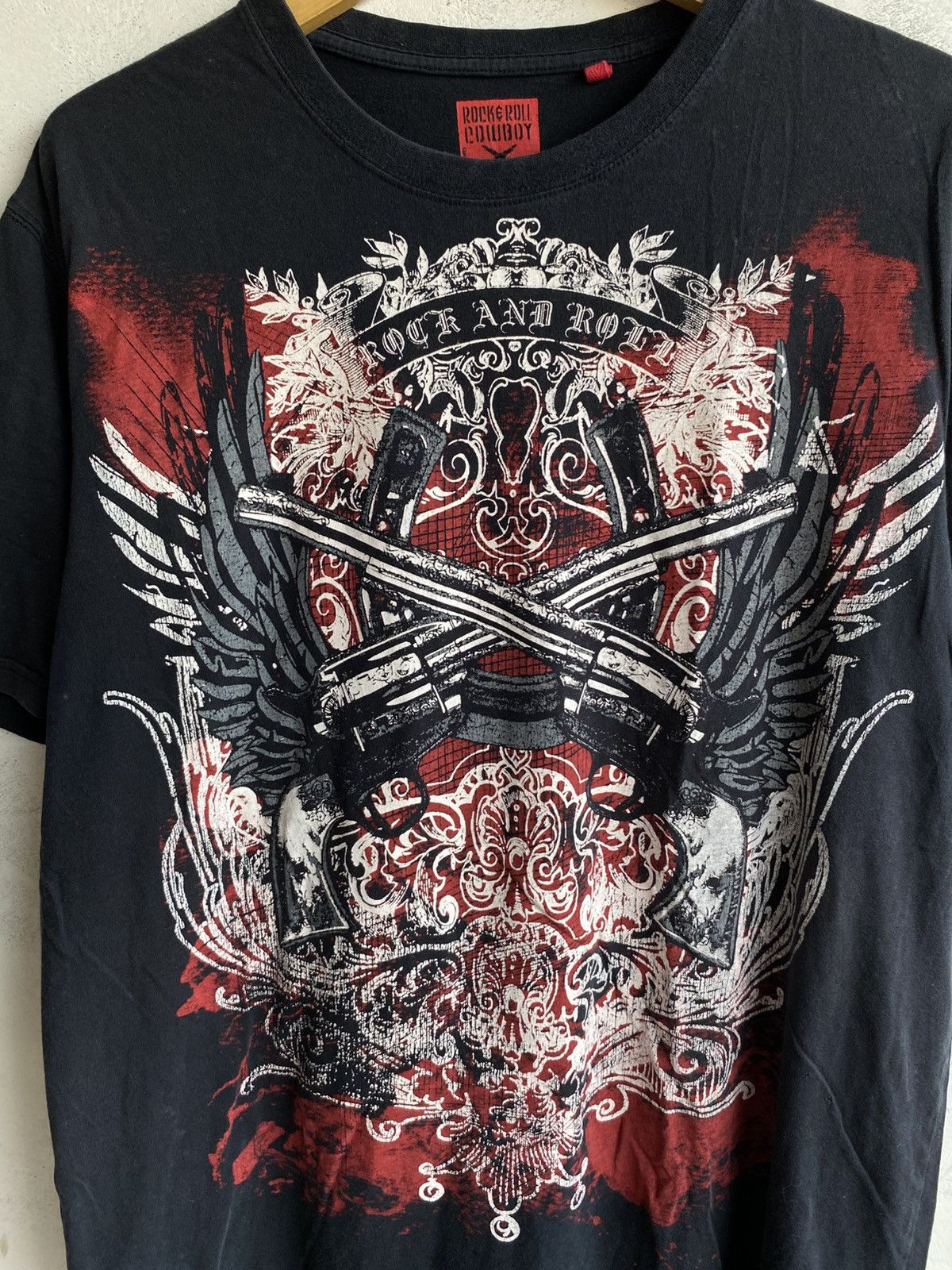 Japanese Brand Vintage Y2K Rock n Roll Cowboy Tee Size US XL / EU 56 / 4 - 2 Thumbnail