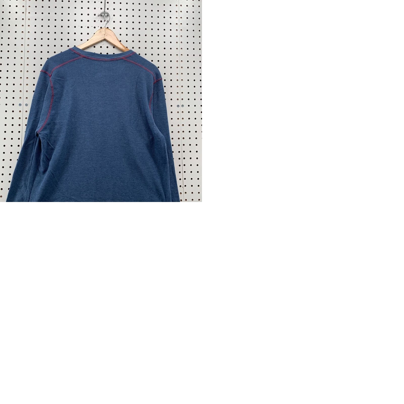 Vintage Stillwater Supply Co Henley Shirt Large Blue Long Sleeve Button Mens 21.5x30 Size US L / EU 52-54 / 3 - 9 Thumbnail