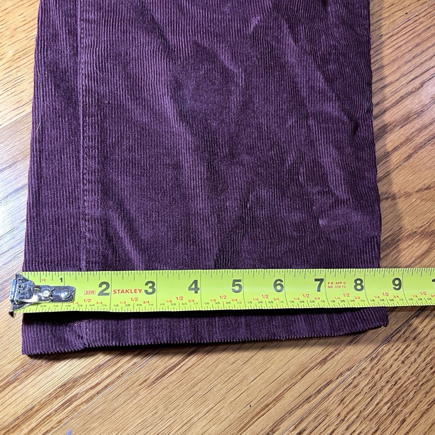 Vintage LL Bean Corduroy Pants Mens 38x29 Maroon Regular Straight Zip 5-Pocket Solid Preppy Size US 38 / EU 54 - 7 Thumbnail