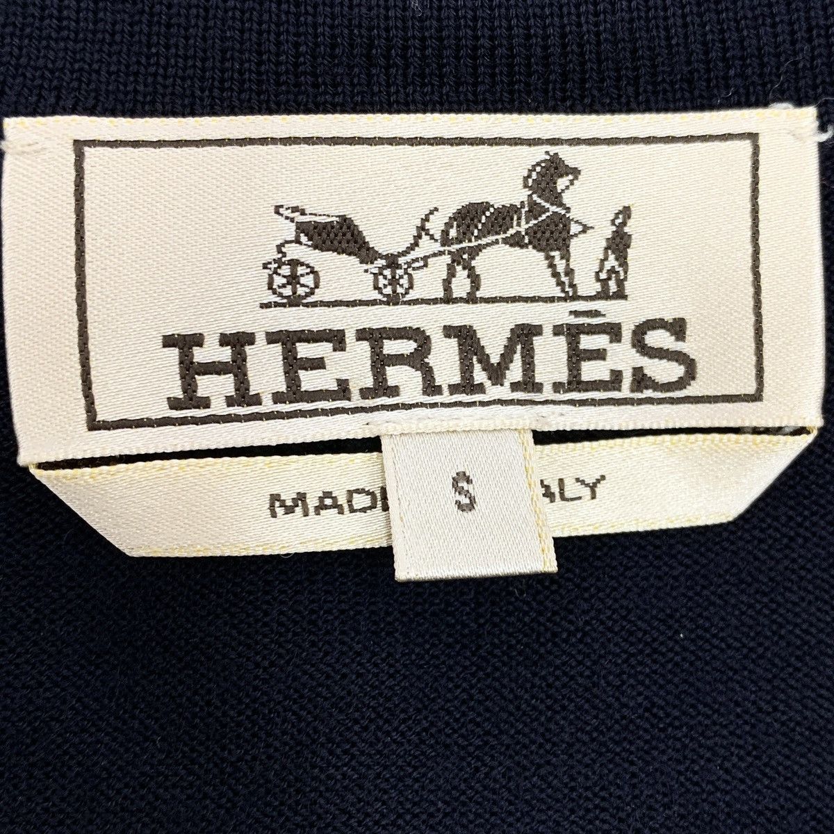 Hermes Hermes Navy Wool Long Sleeve Knit Sweater K26WX Size US S / EU 44-46 / 1 - 6 Thumbnail