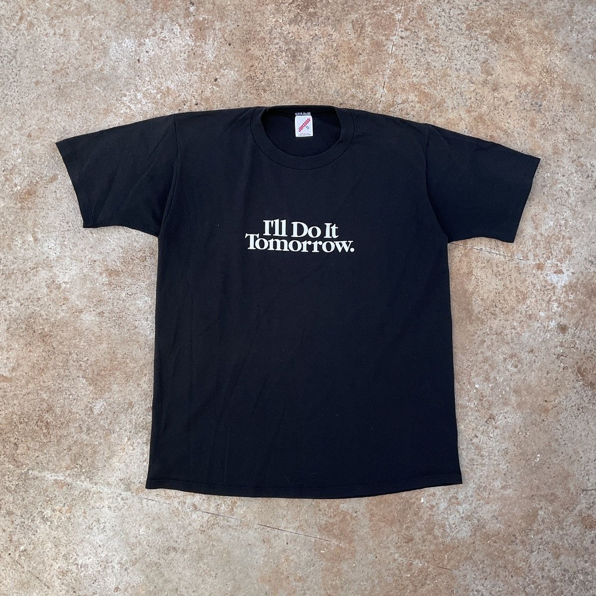 Vintage Vintage 90s I’ll Do It Tomorrow Comedy Parody Shirt Size US XL / EU 56 / 4 - 1 Thumbnail
