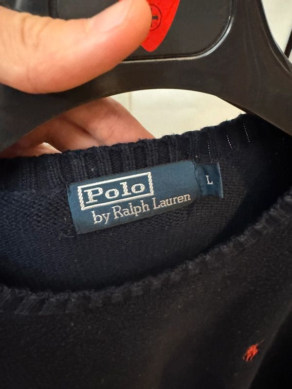Polo Ralph Lauren × Vintage Vintage RL Ralph Lauren Knit Navy Sweater L Size US L / EU 52-54 / 3 - 2 Thumbnail