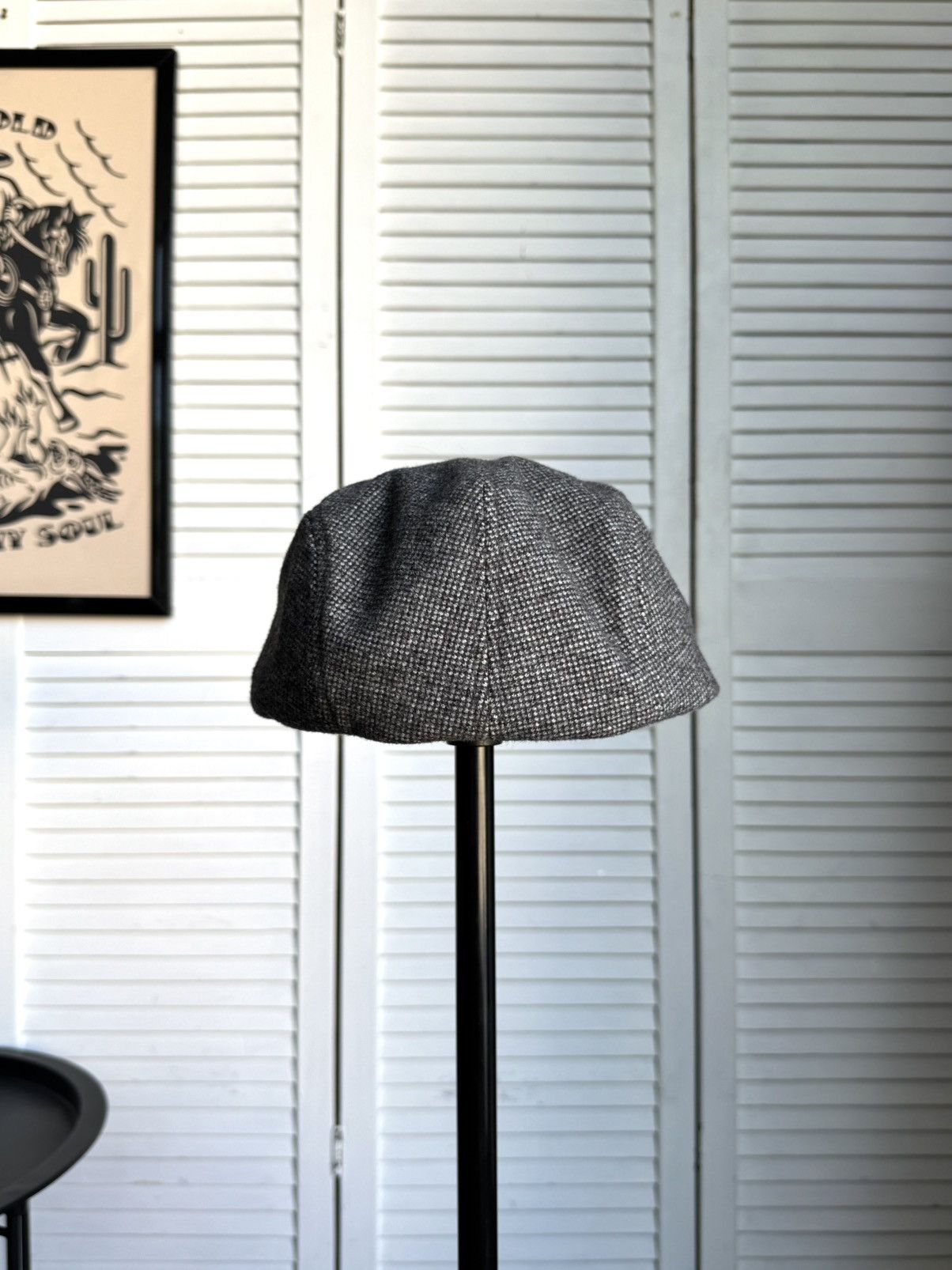 C&A Vintage C&A Wool Blend Ivy Cap Flat Cap Gray Herringbone Size ONE SIZE - 9 Thumbnail