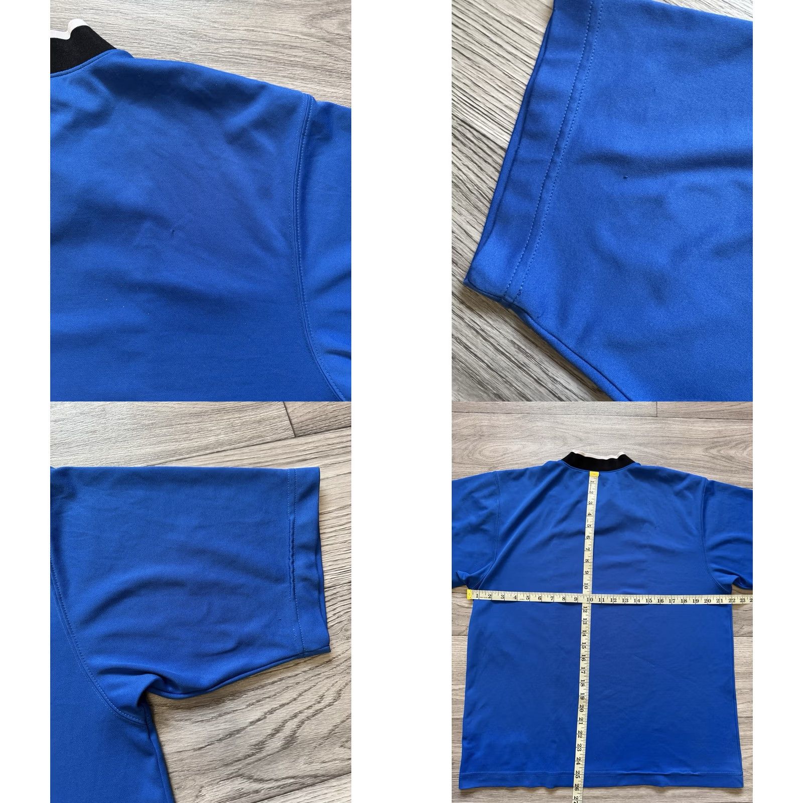 Nike VINTAGE Nike Jersey Shirt Men M 90s Blue Black Nike Template V-Neck Jersey Shirt Mens 90s Vintage Sports Football Soccer Basketball Size US M / EU 48-50 / 2 - 10 Thumbnail