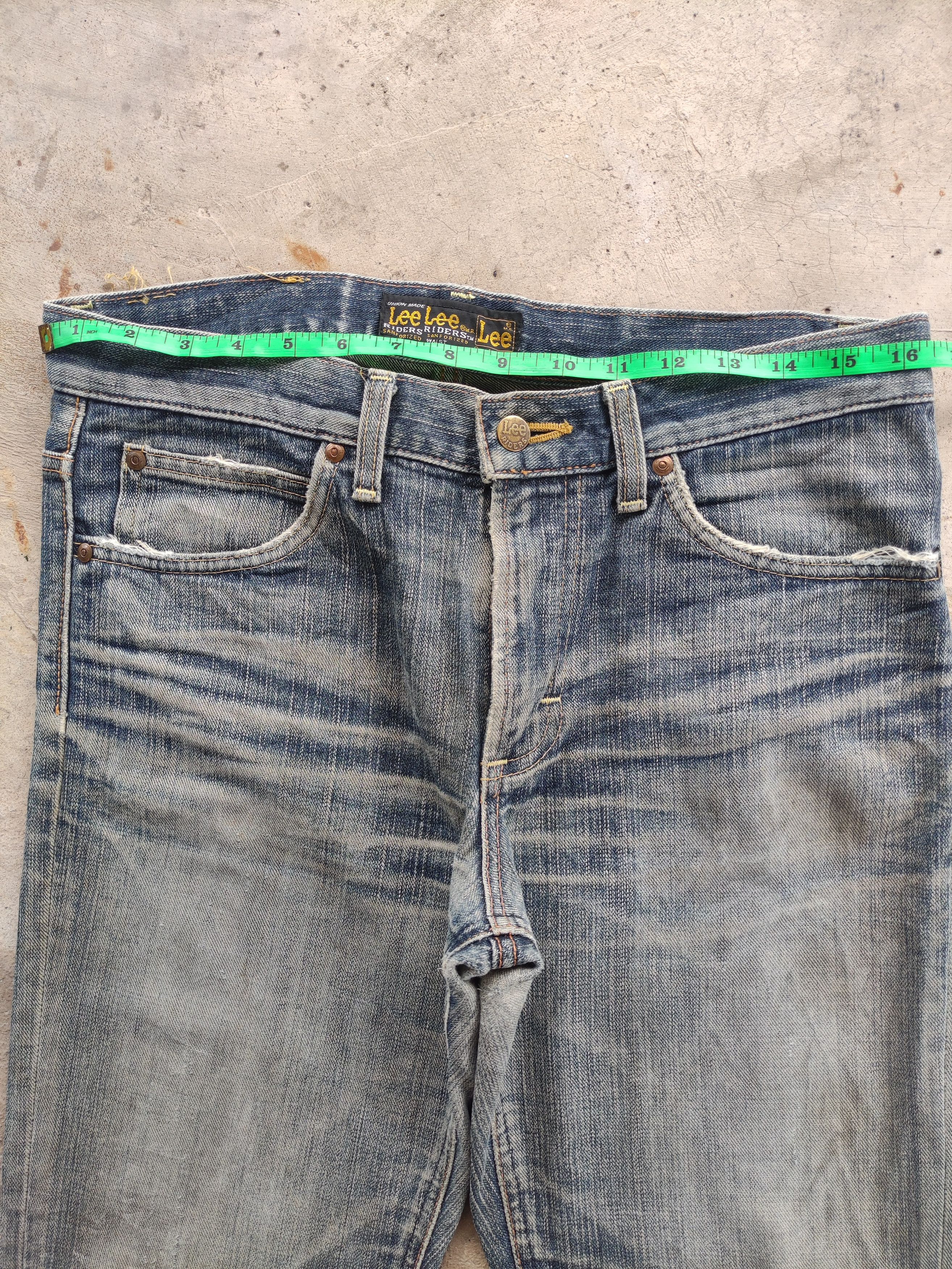 Lee Vintage Lee Jean Flare Rusty Distressed Denim Size US 33 - 6 Thumbnail