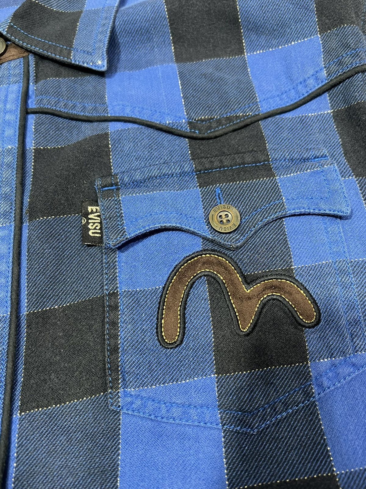Number (N)ine 2000s Archival Evisu Hysteric Raf Plaid Shirt y2k Lgb Ifsix Size US M / EU 48-50 / 2 - 6 Thumbnail