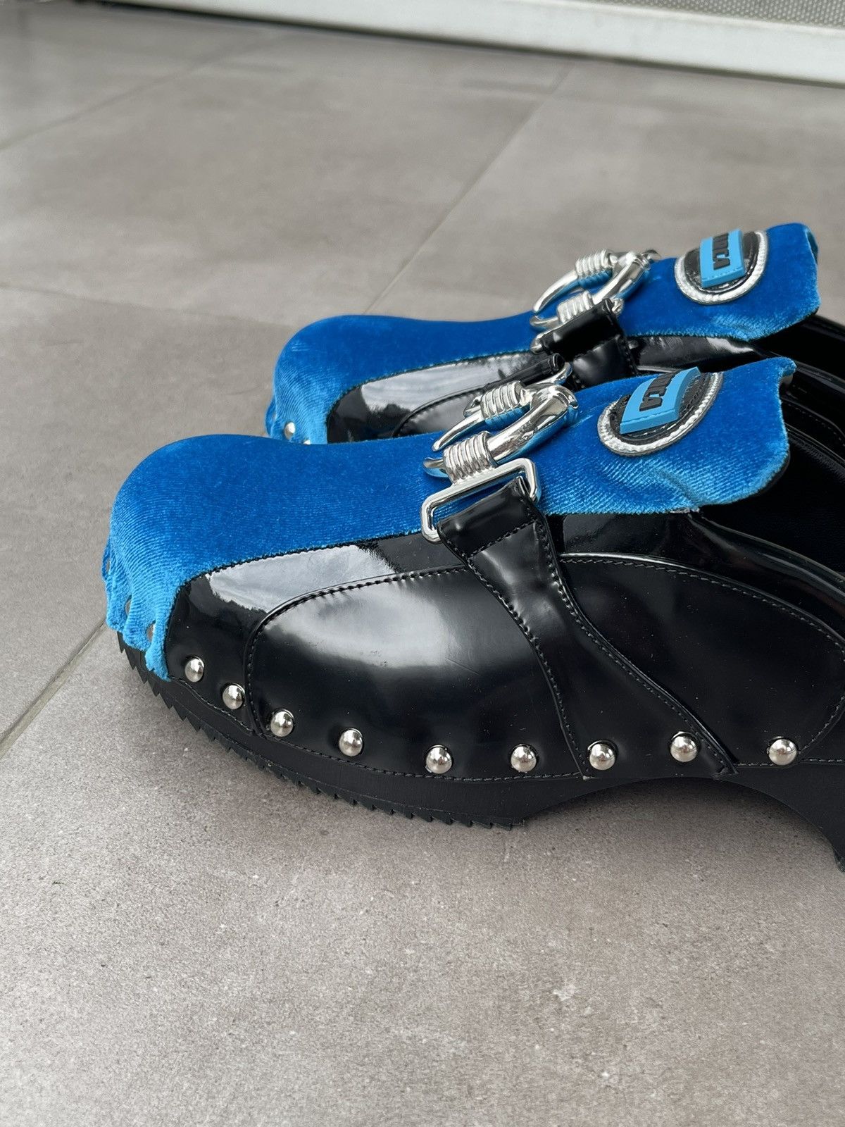 Ancuta Sarca !DS! SS23 Ancuta Sarca Beetle Velvet Leather Trainer Clogs Size US 9 / IT 39 - 8 Thumbnail