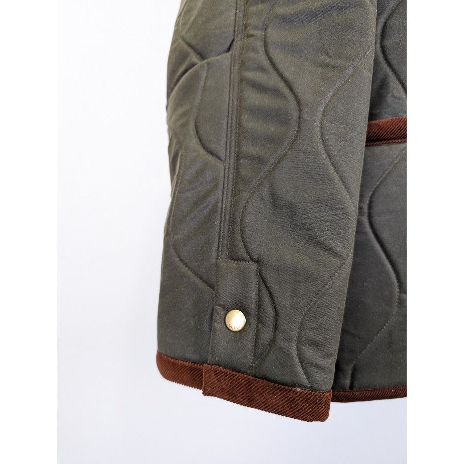 Gucci o1rshd1 Caban Waxed Cotton Jacket in Shrub/Mix Size US M / EU 48-50 / 2 - 6 Thumbnail