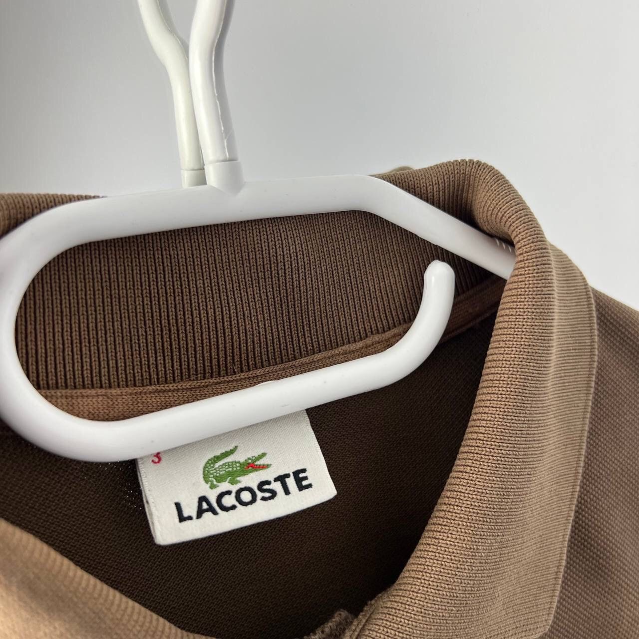 Lacoste Lacoste Polo Vintage Brown Mini Crocodile Logo Size US S / EU 44-46 / 1 - 4 Thumbnail