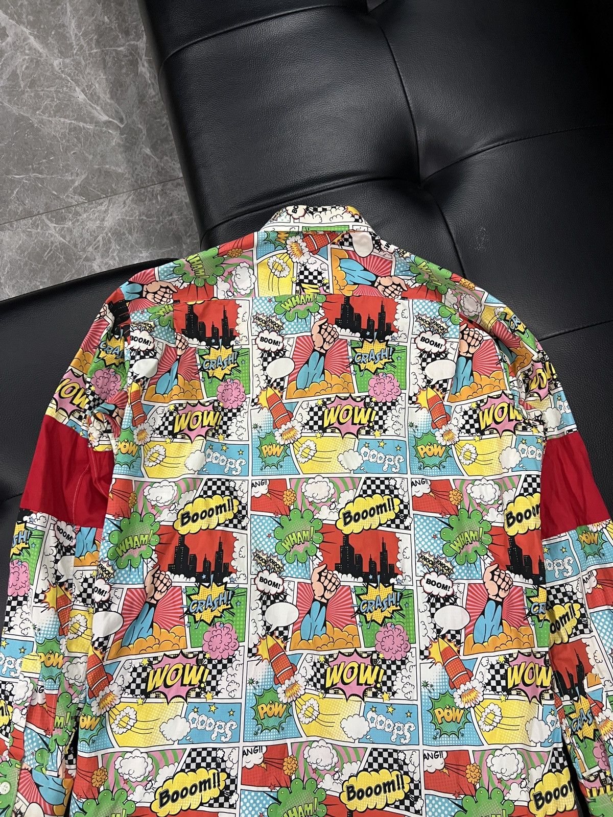 Comme des Garcons SHIRT Comme des Garçons SHIRT Comic Print Patchwork Shirt Size US M / EU 48-50 / 2 - 6 Thumbnail