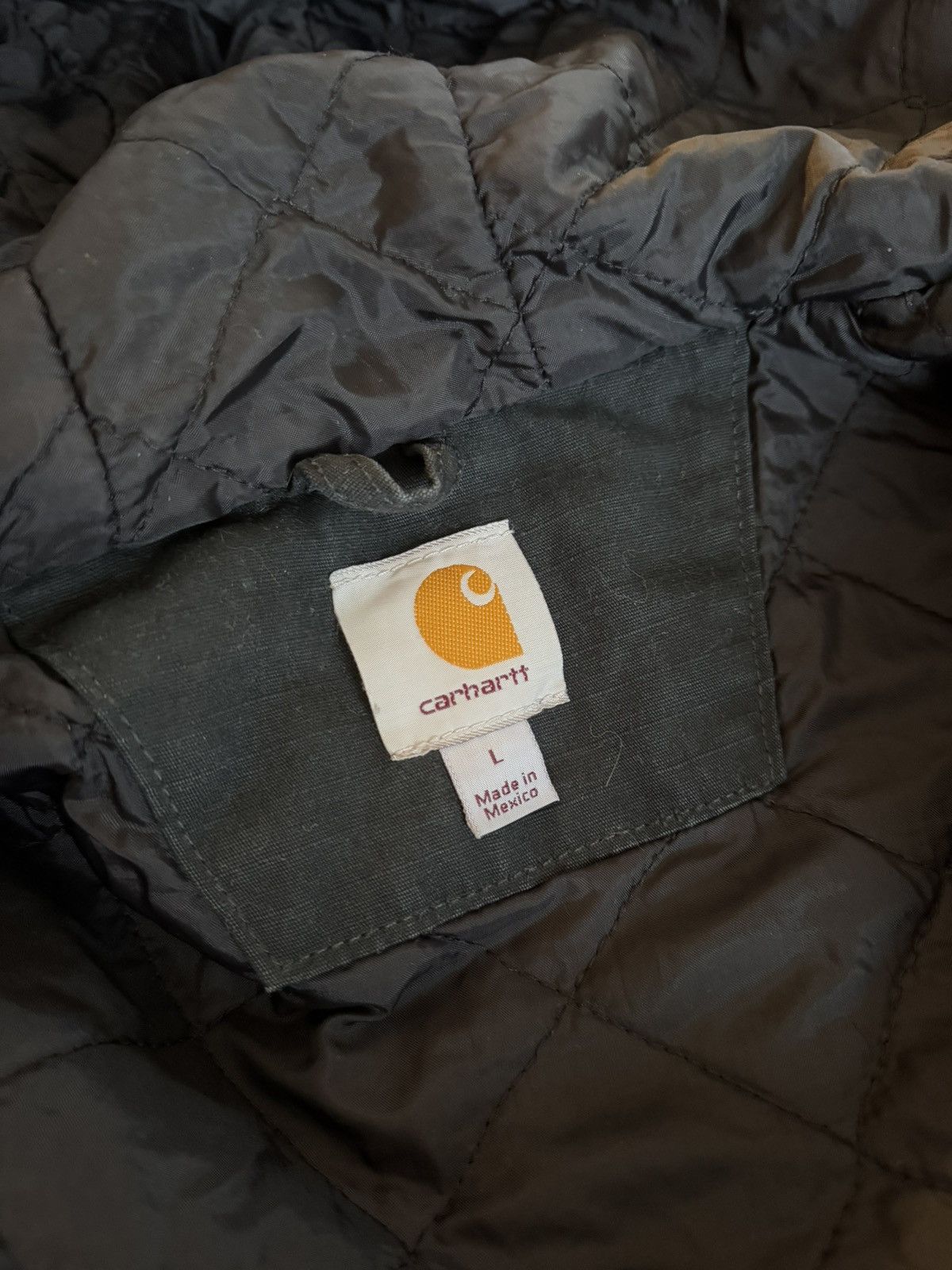 Carhartt × Vintage Carhartt Active Jacket Navy Washed Distressed Baggy Vintage Size US L / EU 52-54 / 3 - 12 Thumbnail
