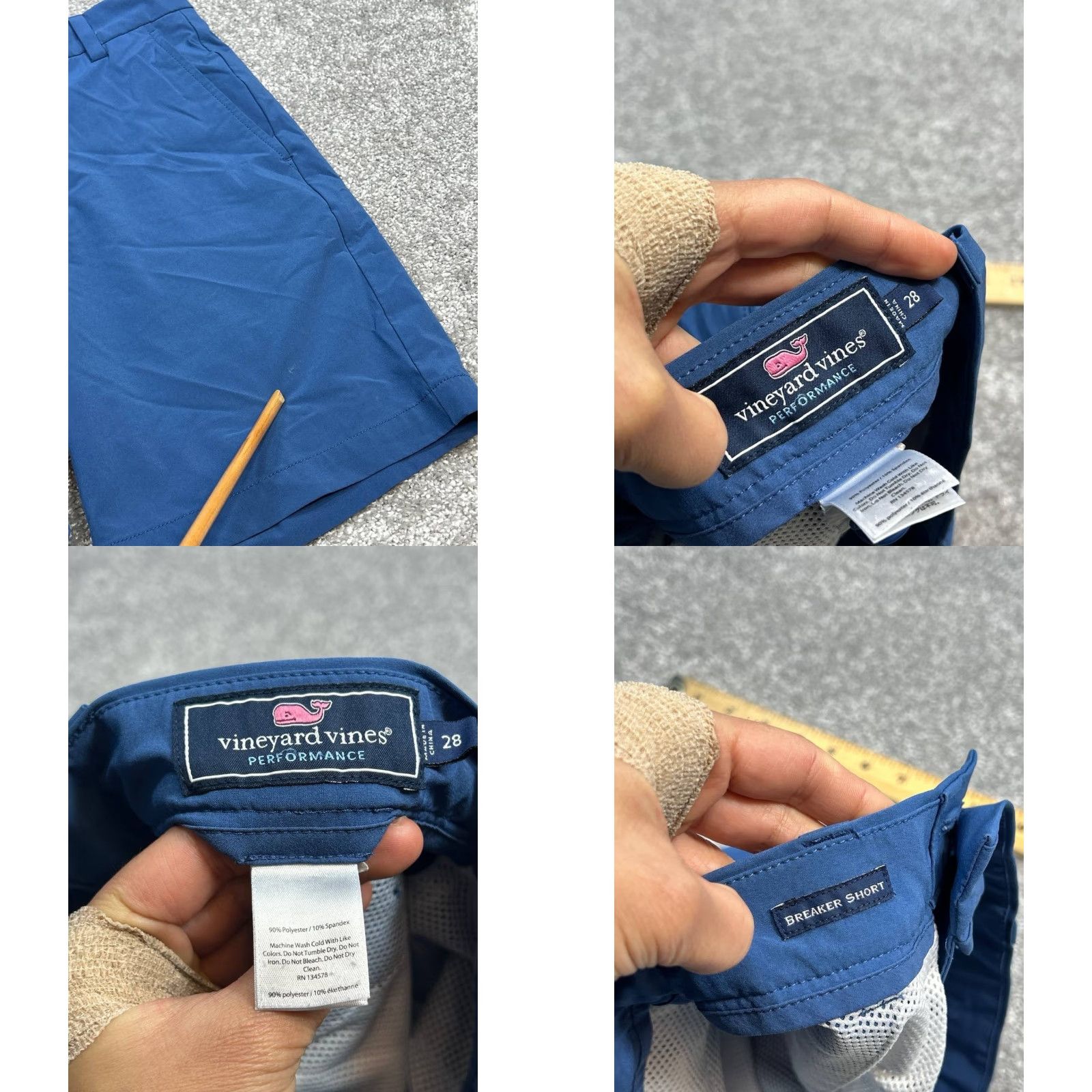 Vineyard Vines Vineyard Vines Breaker Shorts Mens 28 Blue Chino Stretch Performance Flat Front Casual Outdoor Preppy Beach 90s? Size US 28 / EU 44 - 8 Thumbnail