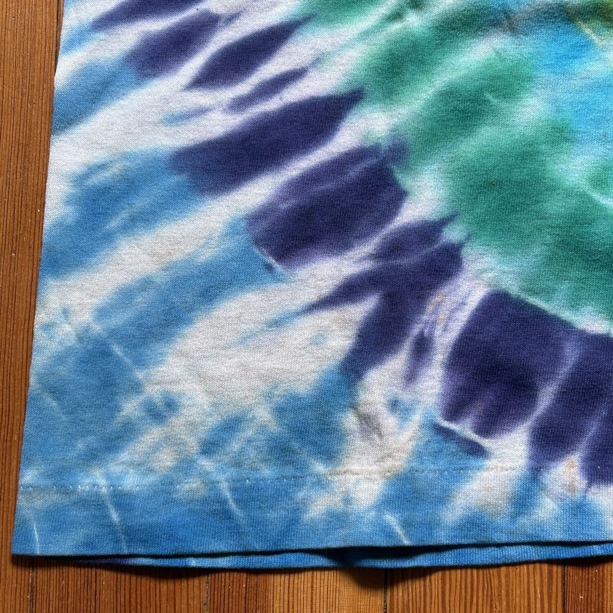 Fruit Of The Loom Javier Agredo Vtg '91 Tie Dye Single Stitch T Shirt Size US L / EU 52-54 / 3 - 6 Thumbnail