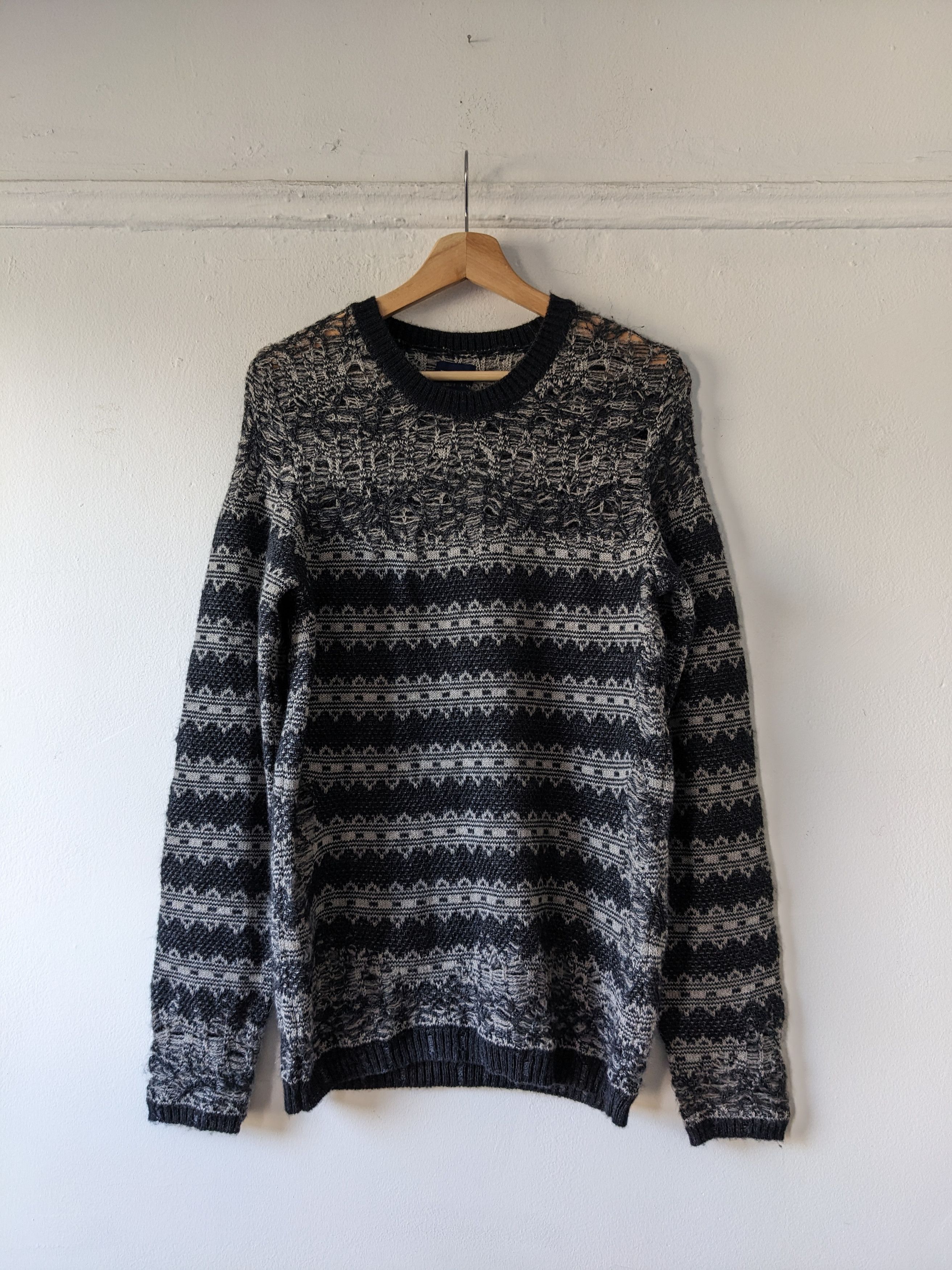 Maison MIHARA YASUHIRO "Static" Loose Gauge Knit Sweater Size US M / EU 48-50 / 2 - 1 Thumbnail