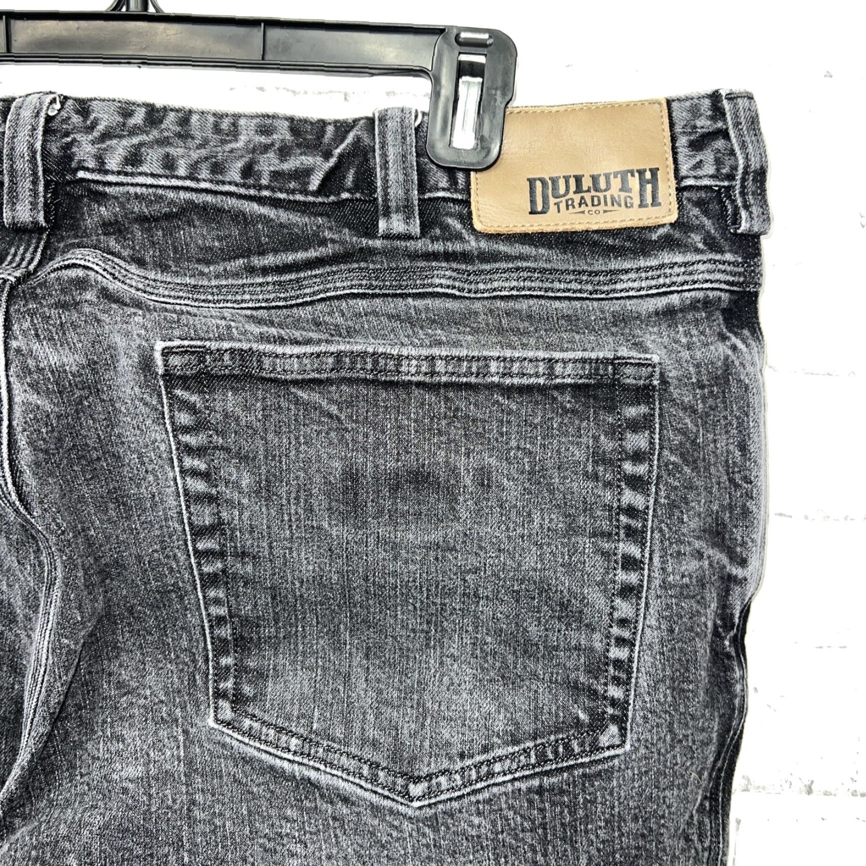 CO Duluth Trading Co Jeans Gray Mens 40x30 Flex Ballroom Straight Regular NG? Size US 40 / EU 56 - 3 Thumbnail