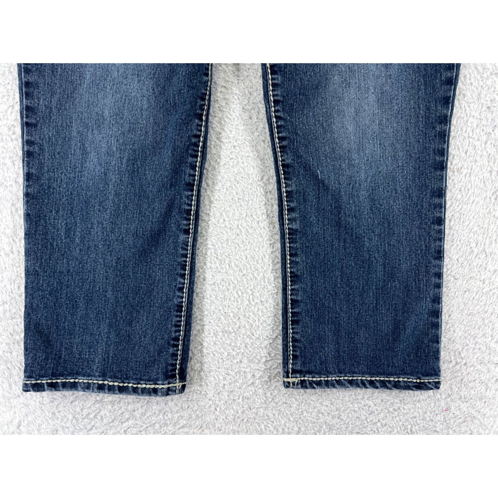 Nine West Nine West Jeans Womens 12 Blue Denim Ankle Embroidered Bling Cotton Blend Denim Pants Adult Regular Blue Women's Jeans 90s Designer Logo Size 34" / US 12 / IT 48 - 5 Thumbnail