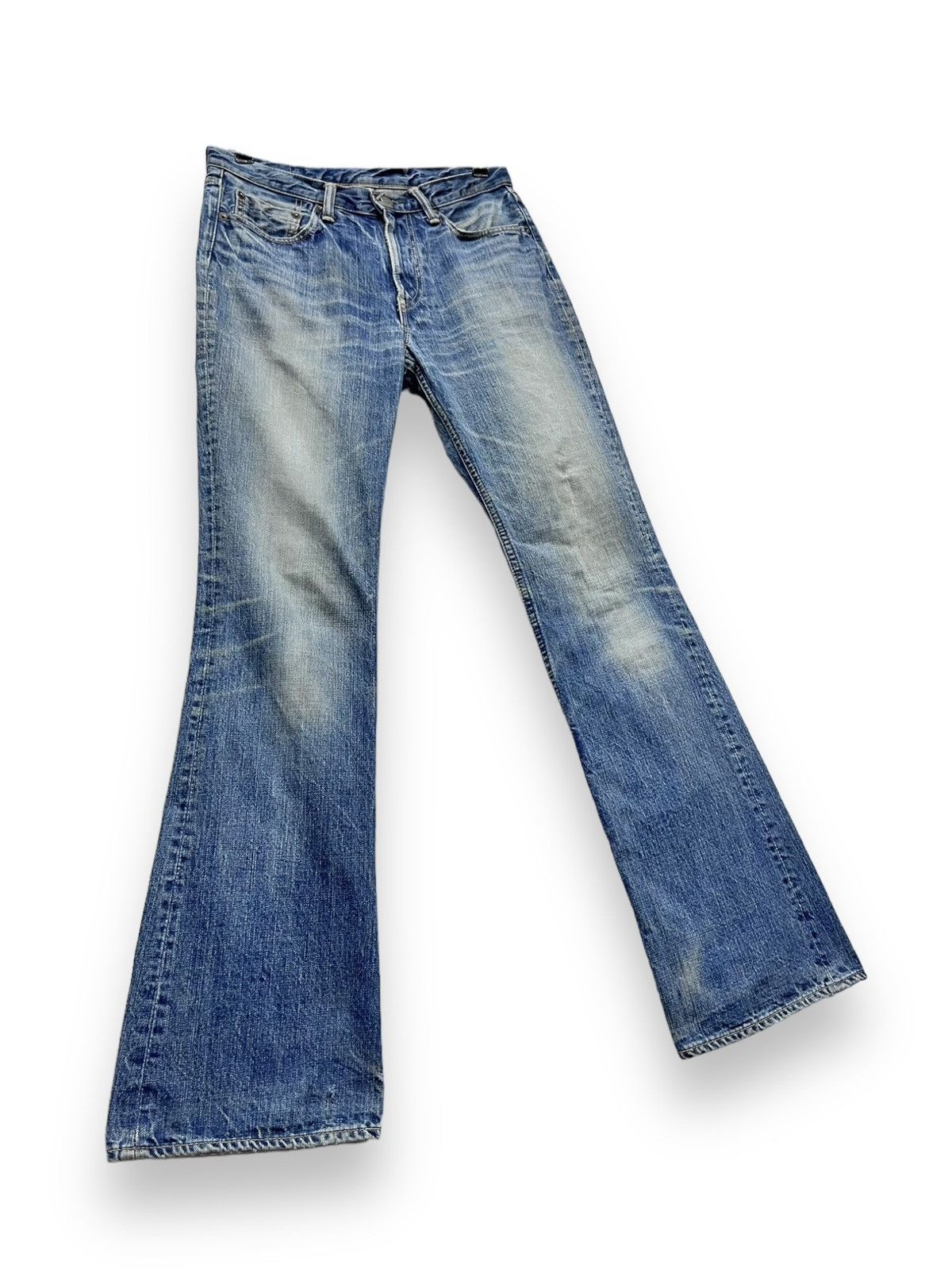 OMNIGOD × Vintage FYE FLARE🔥90’s OMNIGOD Mudwash Blue Jeans Made In Japan💥 Size US 29 - 4 Thumbnail