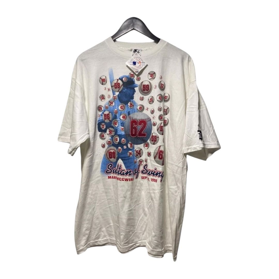 MLB × Starter × Vintage Vintage 1998 Mark McGwire Sultan Of Swing T Shirt Size XL Size US XL / EU 56 / 4 - 1 Thumbnail