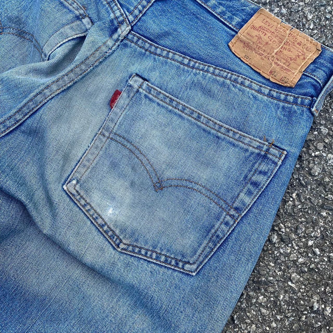 Levi's 💥Best offer💥Vintage 90s Levis 501 Patchwork Denim Size US 32 / EU 48 - 15 Thumbnail