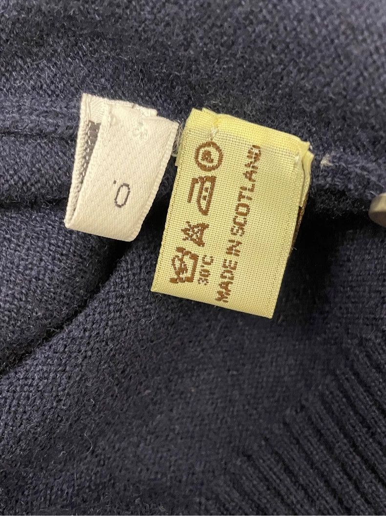 Thom Browne Thom browne Size 0 Dark blue four-striped pure cashmere ca Size XXS / US 00 / IT 34 - 7 Thumbnail