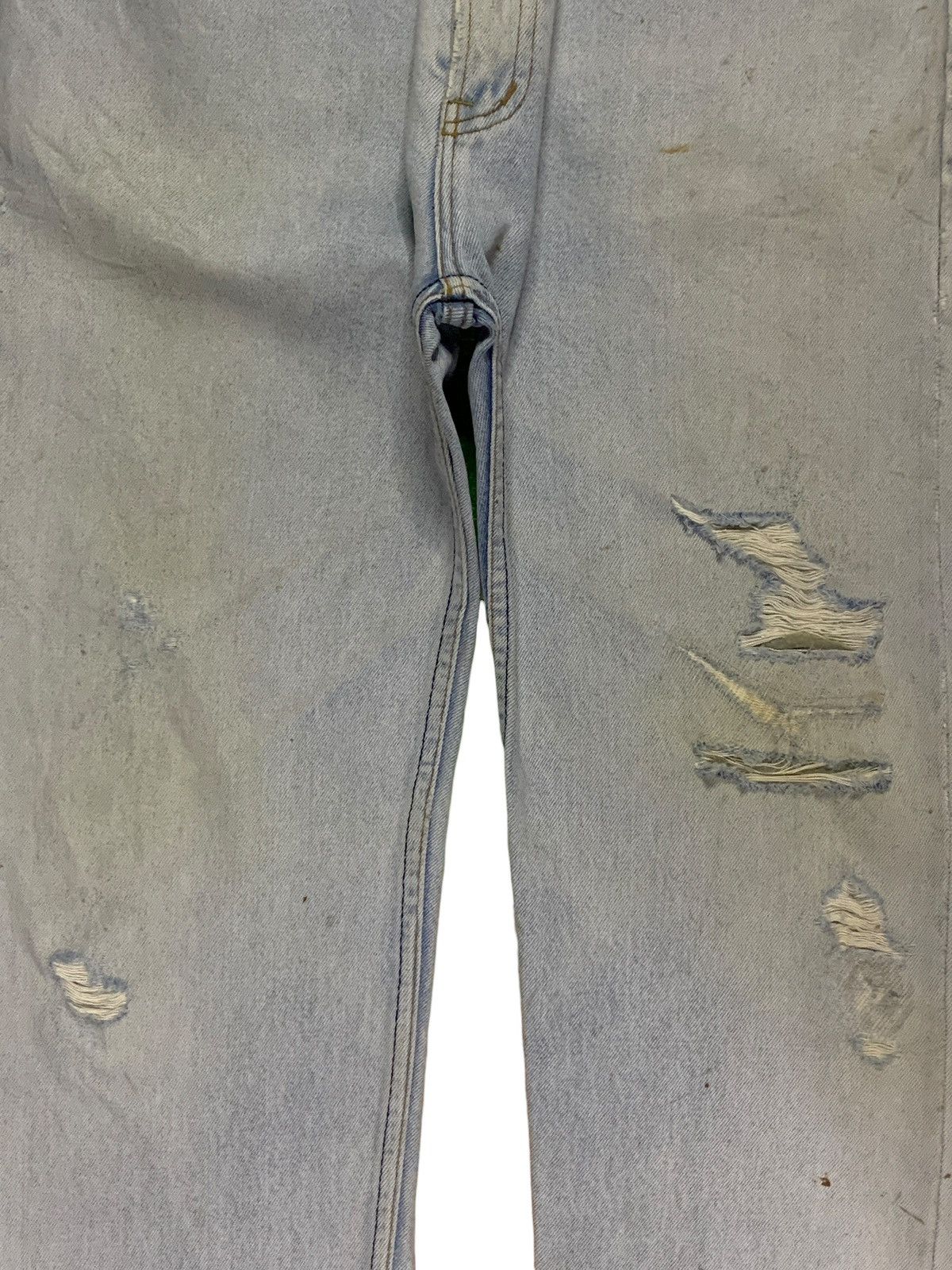 Levi's × Levi's Vintage Clothing SALES🔥Vintage 90s Levis Light Wash Distressed Loose Jeans Size US 34 / EU 50 - 5 Thumbnail