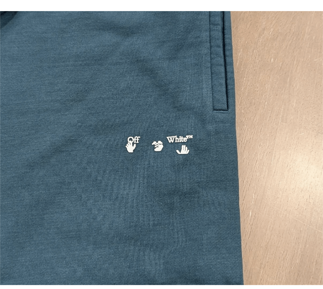 Off-White OFF-WHITE Logo Skate Sweat Shorts Blue Small Size US 30 / EU 46 - 2 Thumbnail