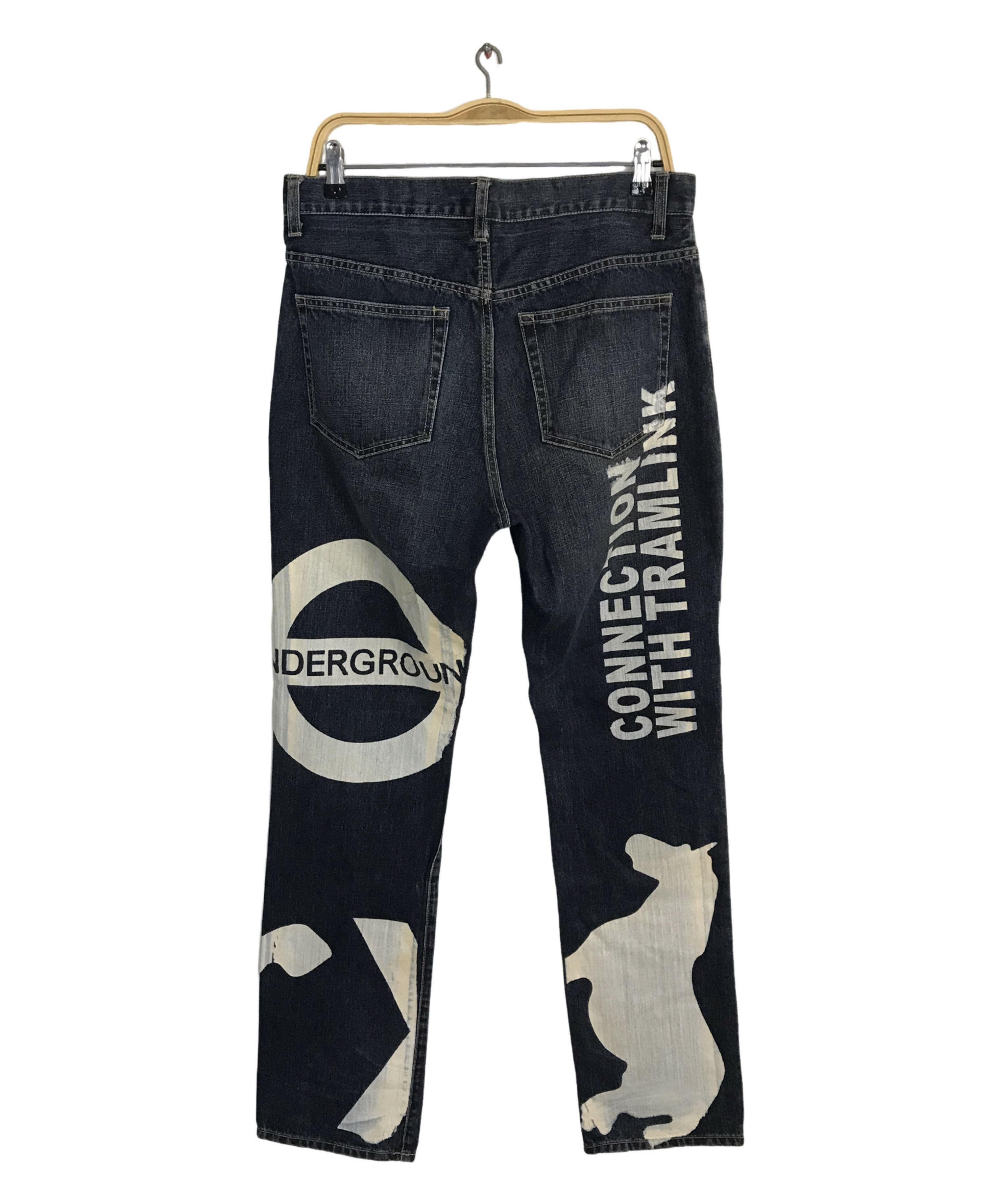 PPFM Rare PPFM Underground Seditionaries Printed Indigo Denim Size US 32 / EU 48 - 2 Thumbnail
