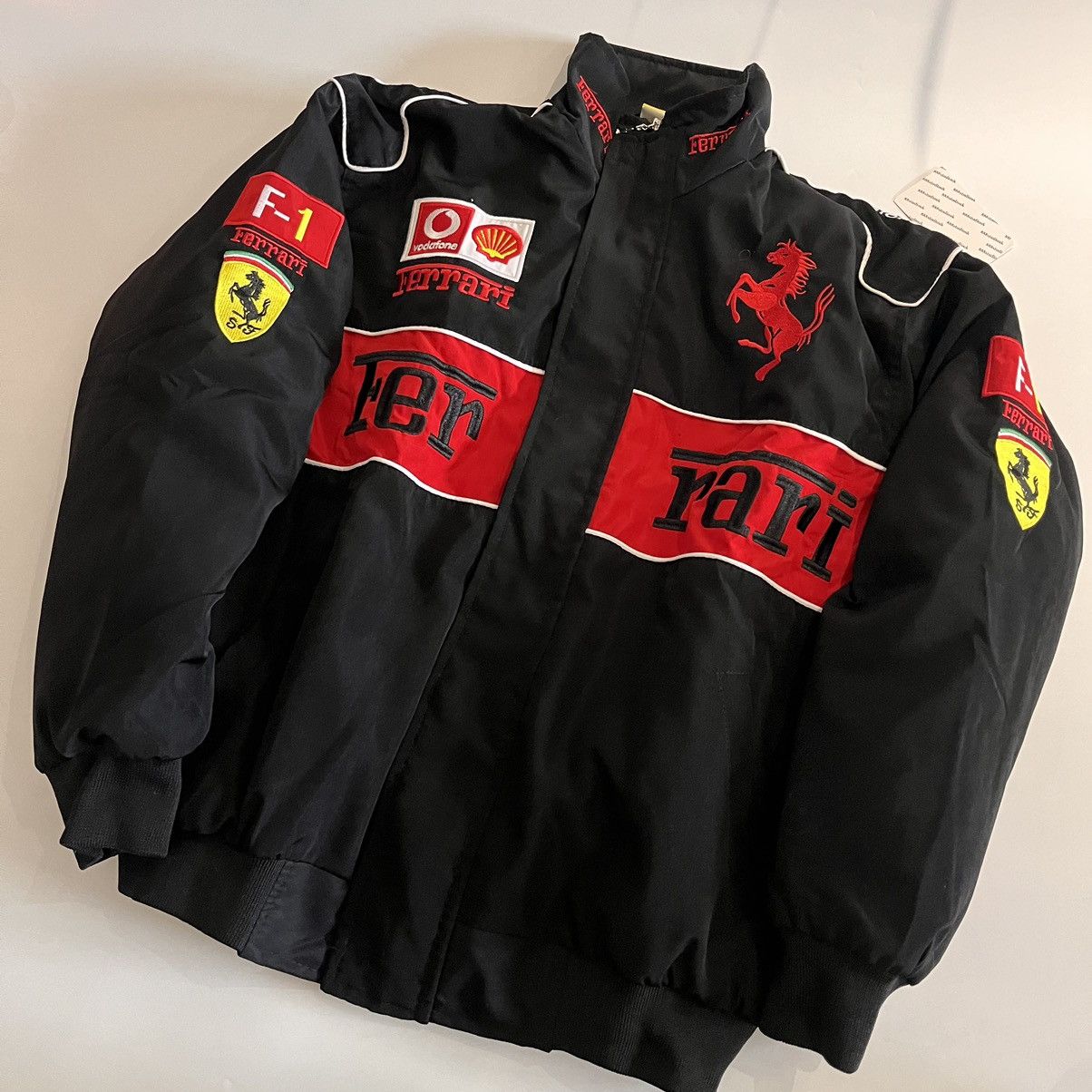 Brand new Ferrari Embroidered Racing F1 Jacket vintage style