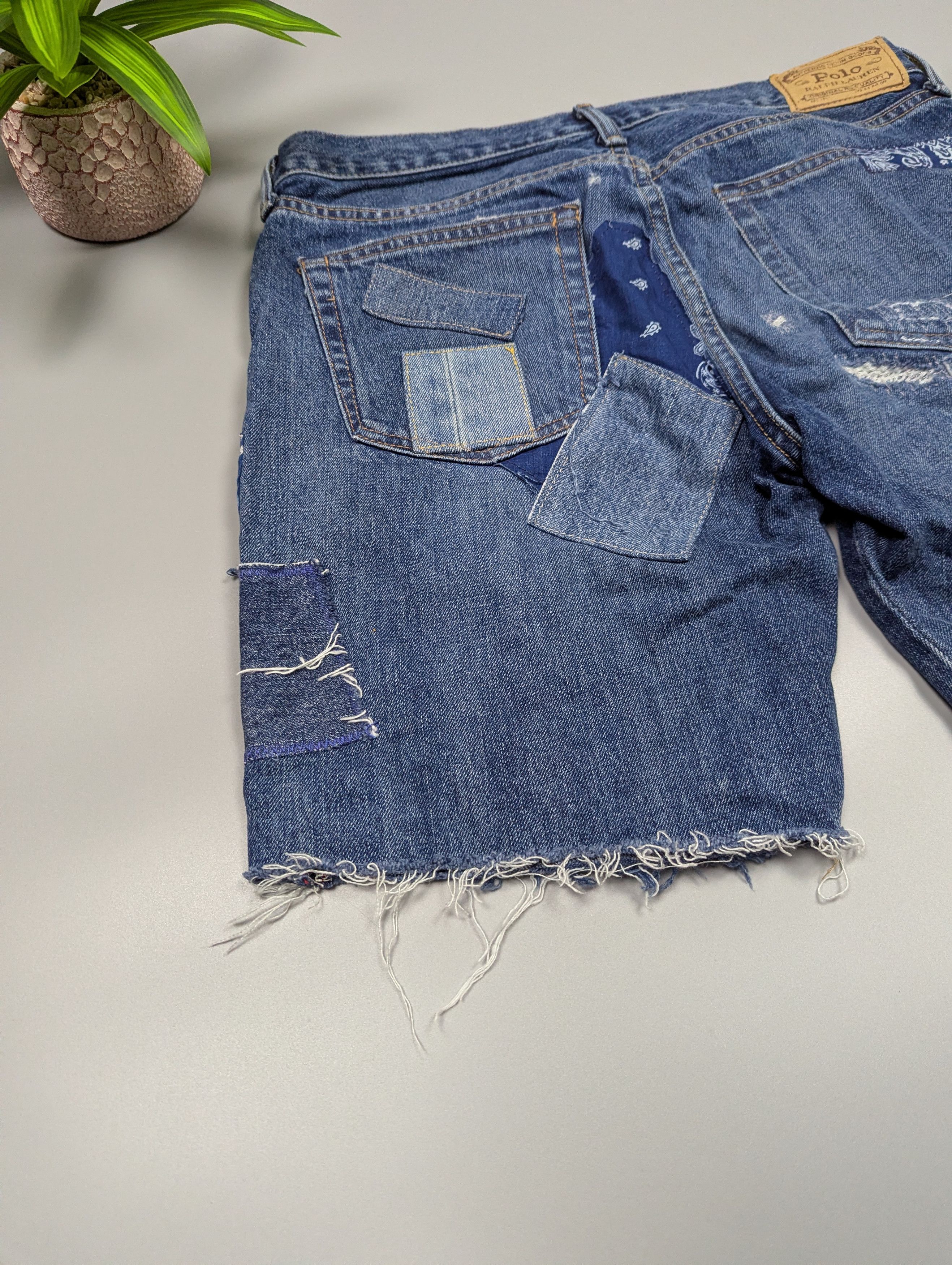 Polo Ralph Lauren Polo Ralph Lauren Avery Boyfriend Shorts Patchwork Size 22" - 19 Thumbnail