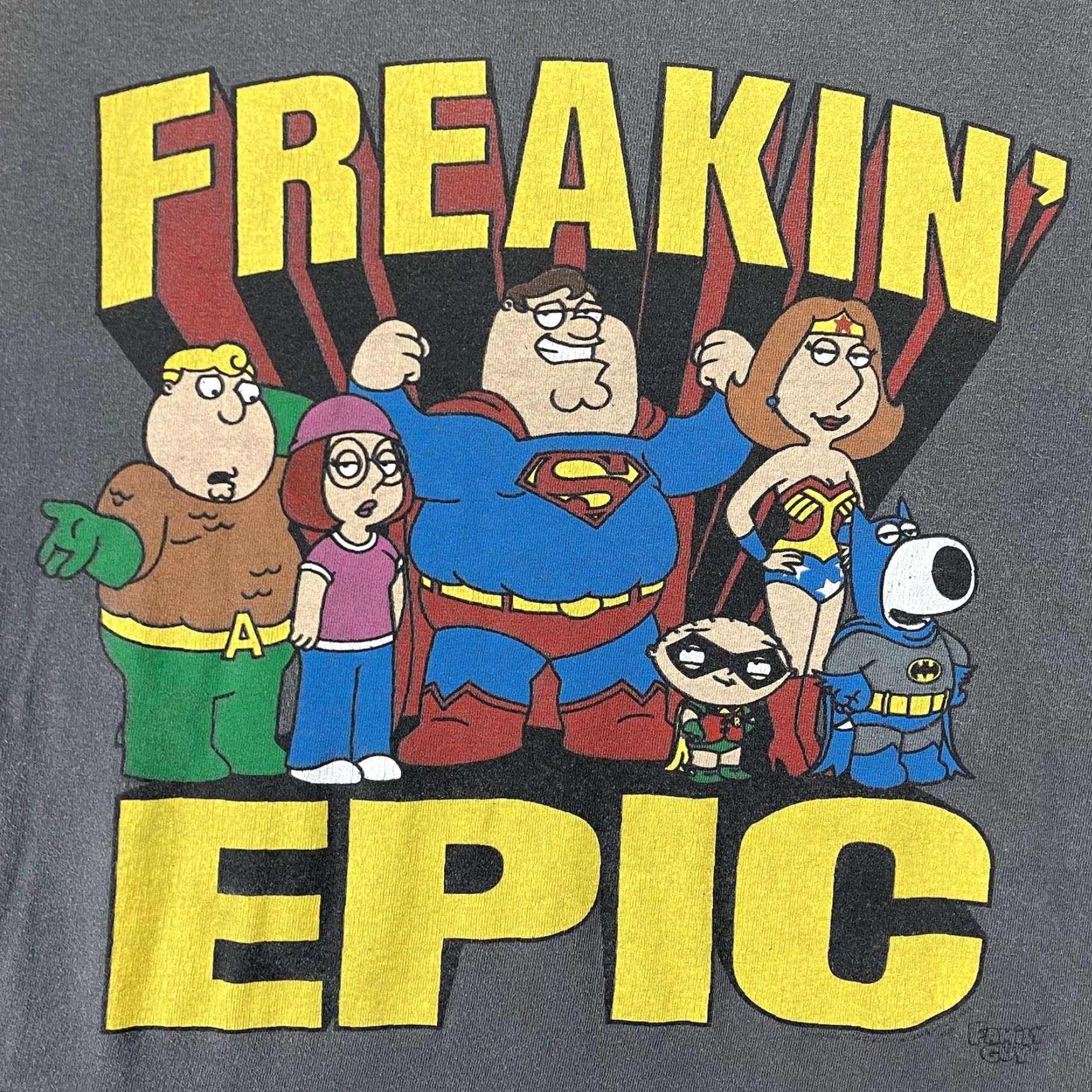 Vintage VINTAGE Family Guy T-Shirt Oversized XL Graphic Print Gray 2000s Meme 90s Cartoon Humor Mens Size US XL / EU 56 / 4 - 4 Thumbnail