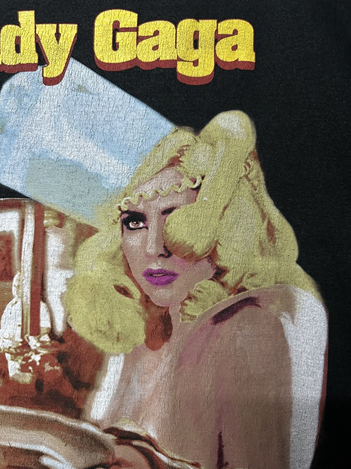 Band Tees × Rap Tees × Vintage Vintage Lady Gaga Telephone Tour Faded Tee Size US M / EU 48-50 / 2 - 5 Thumbnail