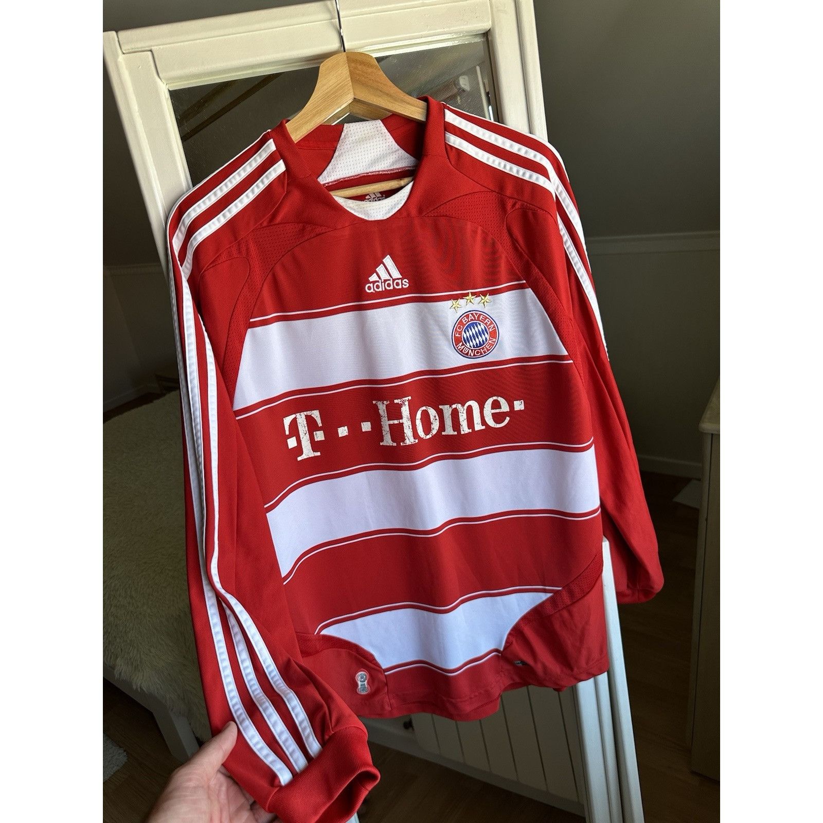 Nike Buyern Munich 2007/08 Home Long Sleeve Football Jersey Socce Size US M / EU 48-50 / 2 - 4 Thumbnail