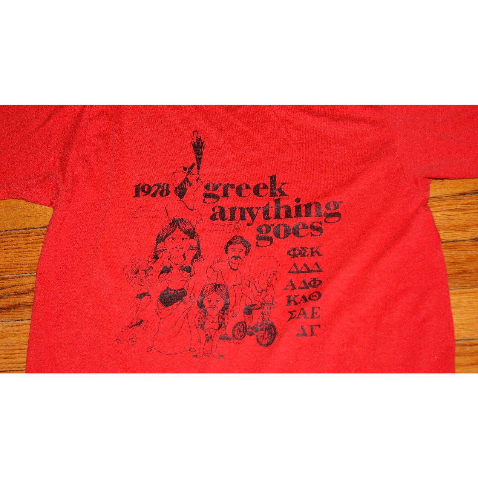 Vintage VTG 70s Greek Week 1978 M TShirt Single Stitch RARE Size US M / EU 48-50 / 2 - 3 Thumbnail