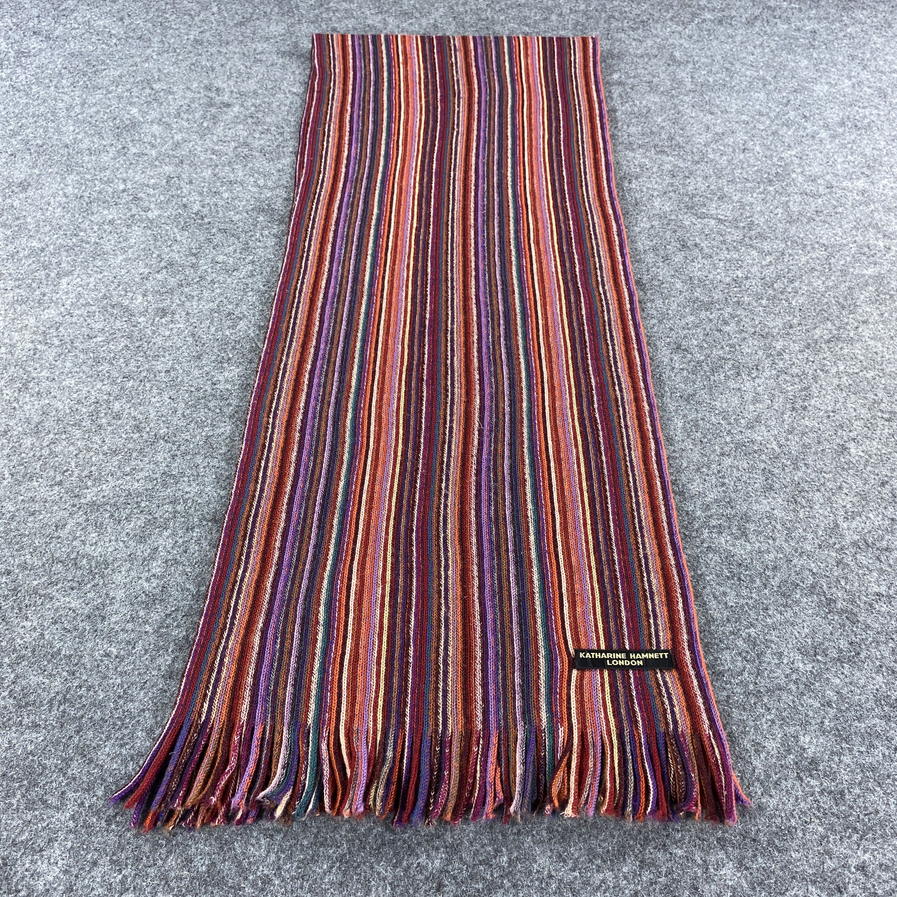 Katharine Hamnett London × Vintage Katharine Hamnett London Scarf # Muffler # Neckwear # D421 Size ONE SIZE - 3 Thumbnail