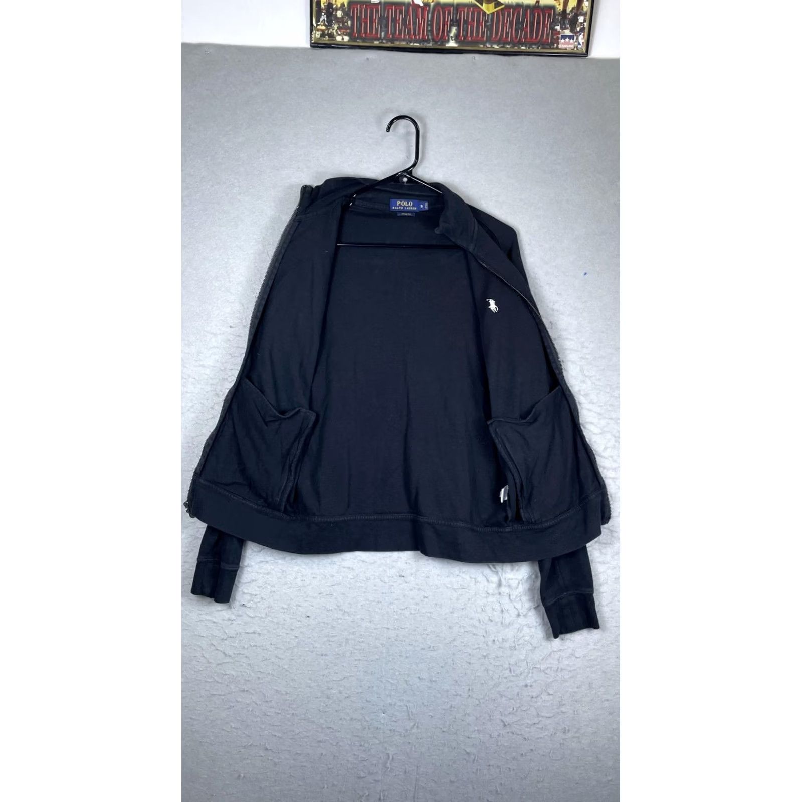 Polo Ralph Lauren Polo Ralph Lauren Mens Small Black Sweatshirt Estate Rib Full Zip Pony Logo Size US S / EU 44-46 / 1 - 6 Thumbnail