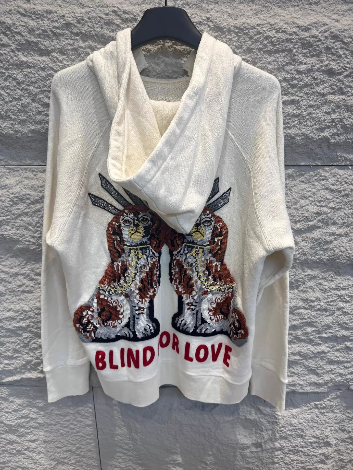 Gucci GUCCI SS23 Beige Women's Oversize Hoodie M Dog & BLIND LOVE Size M / US 6-8 / IT 42-44 - 2 Thumbnail
