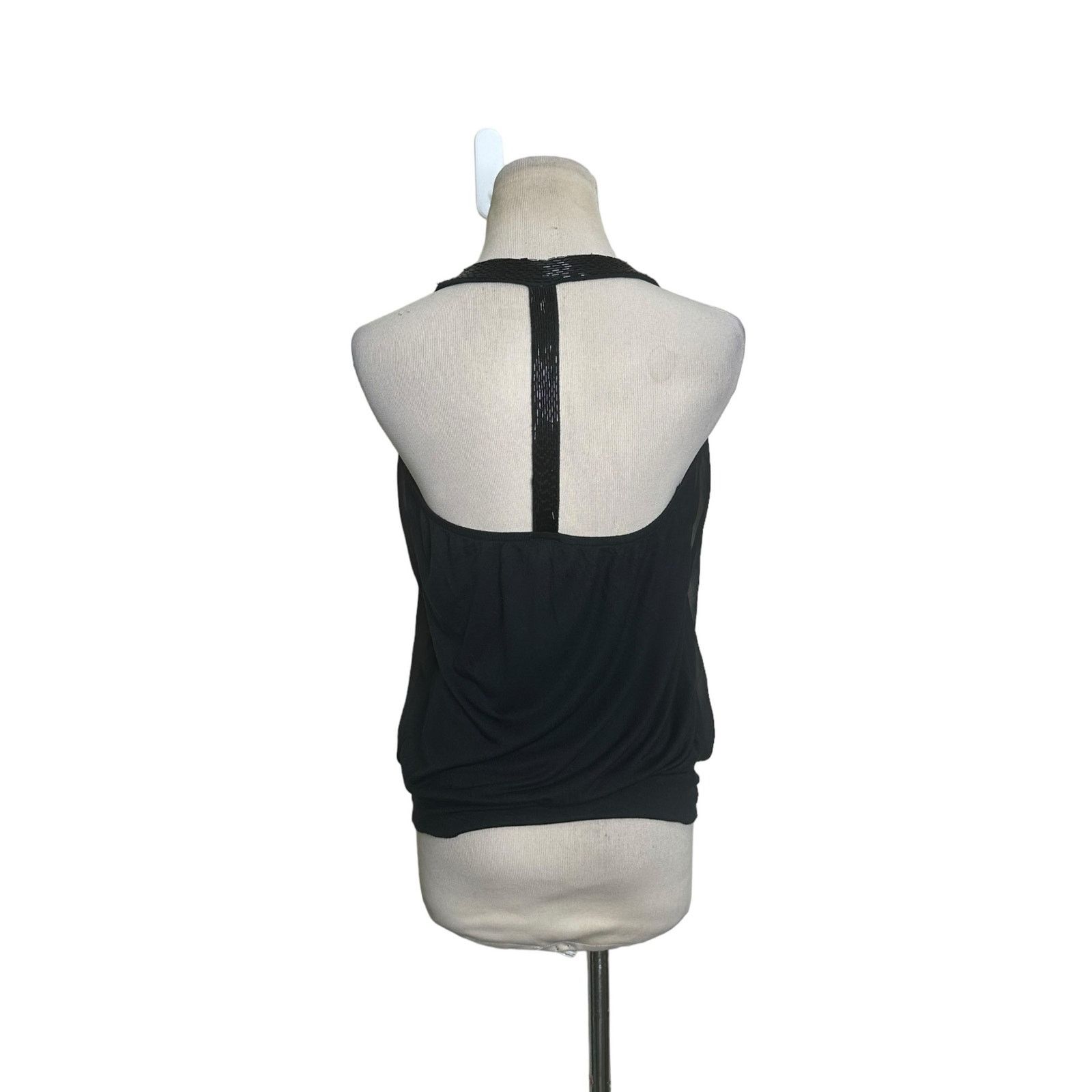 Express Express black racer back sequin details blouse size Small Size S / US 4 / IT 40 - 8 Thumbnail
